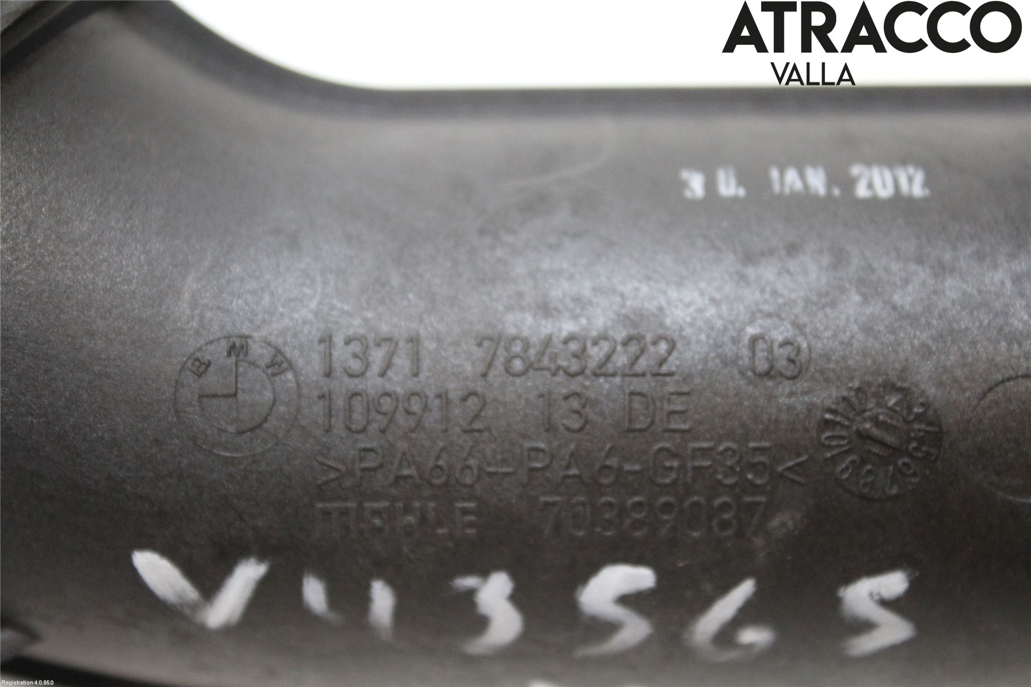 BMW 5 F10/F11/F18 09-17 Laddluft-Intercoolerrör