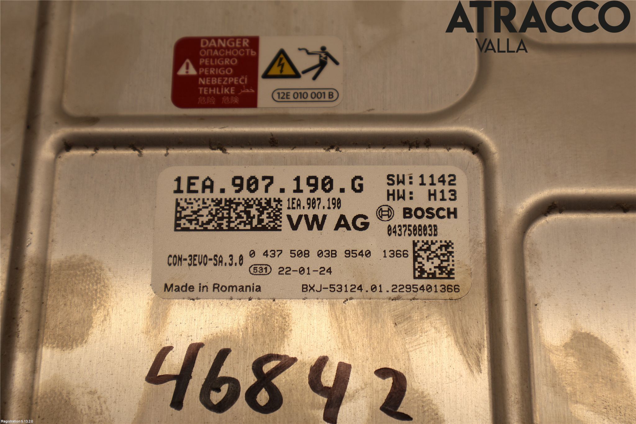 Volkswagen VW ID.4 21- Dc-Cd Omvandlare Hybrid