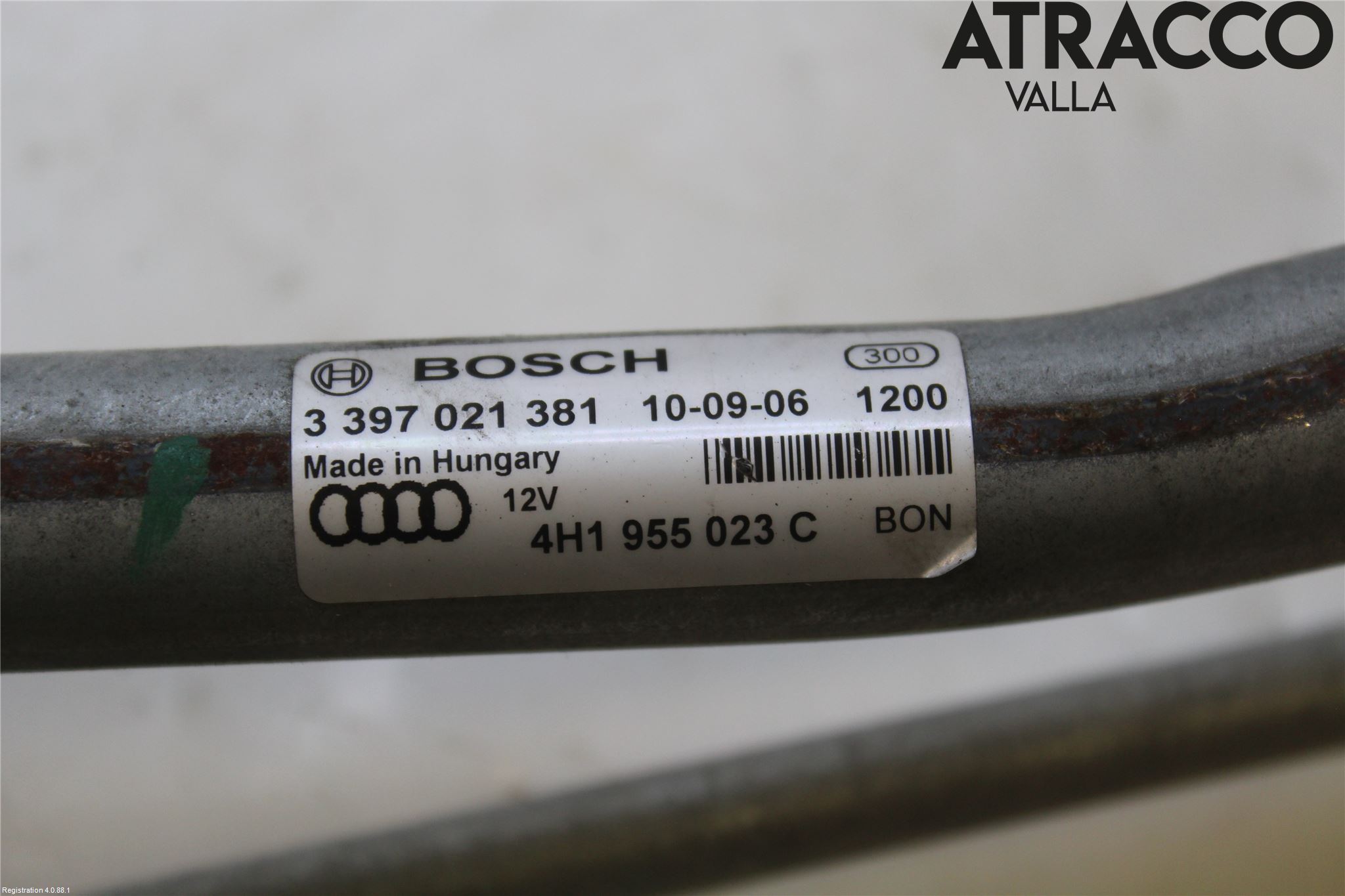 Audi A8/S8 4H 10-17 Torkarmekanism Vindruta