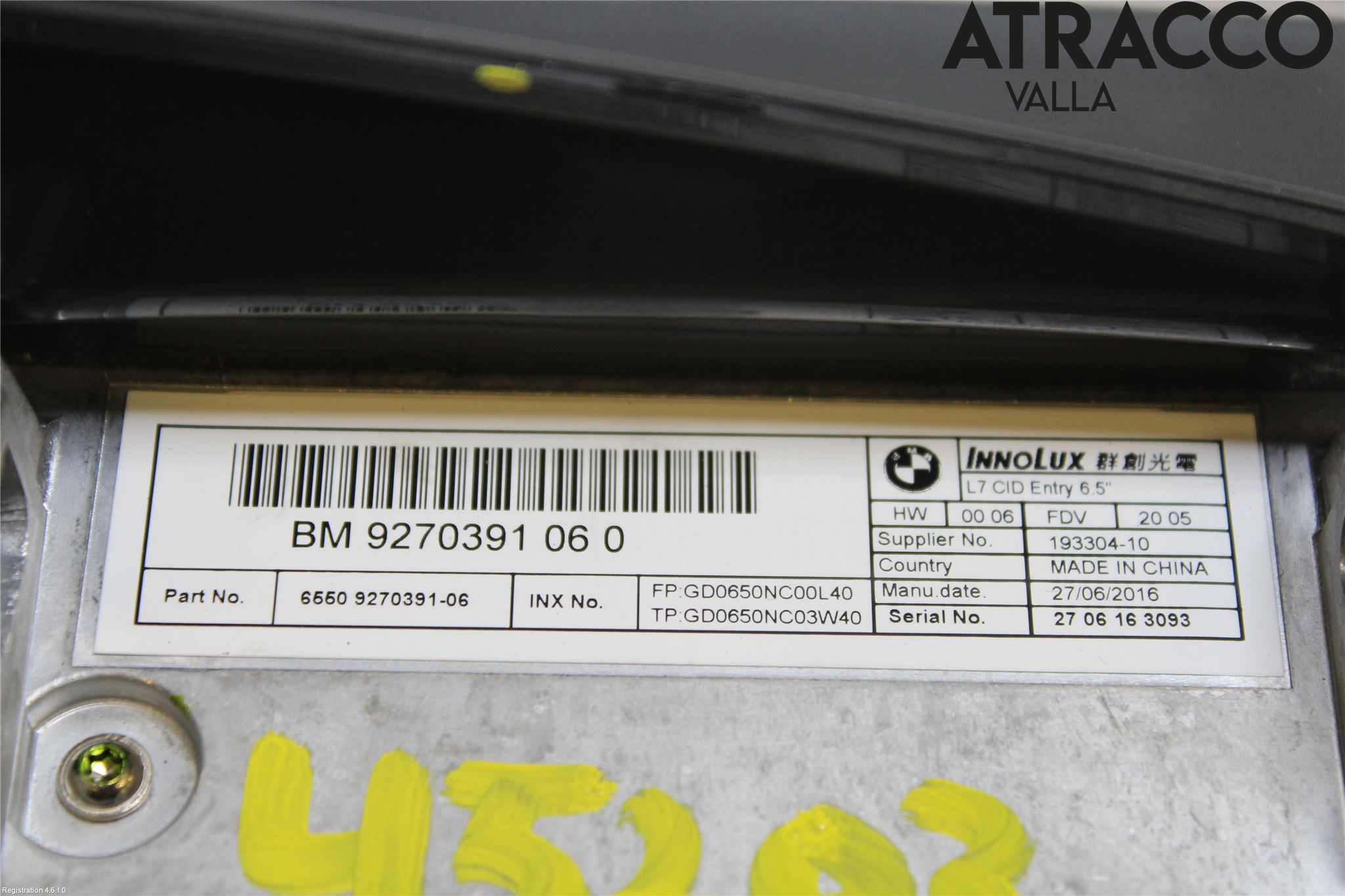 BMW 1 F20/F21 11-19 Multifunktionsdisplay