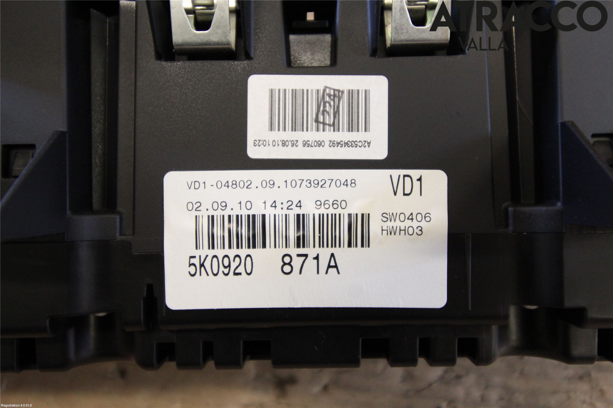 Volkswagen VW GOLF VI 09-13 Instrument Komb