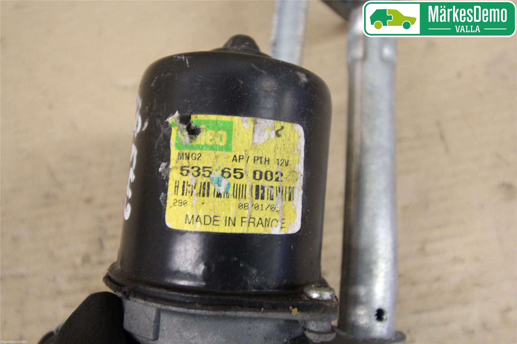 Toyota AYGO 06-14 Torkarmekanism Vindruta