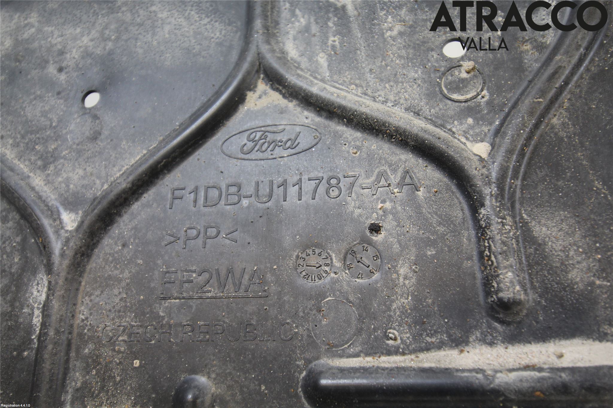 Ford GRAND C-MAX 15-19 Hasplåt Plåt-Plast