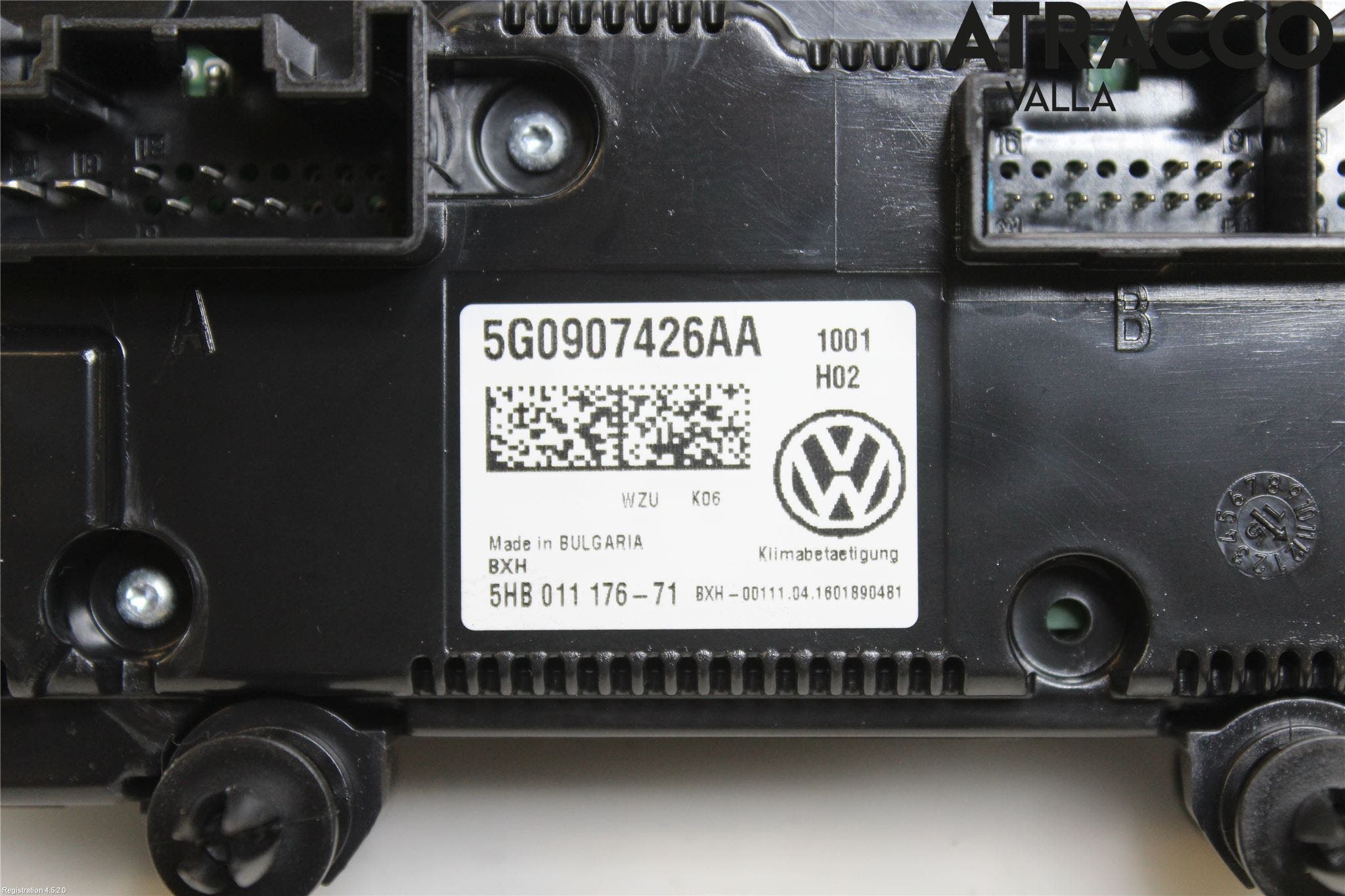 Volkswagen VW GOLF / E-GOLF VII 13-20 Ac Styrenhet Ac Manöveren