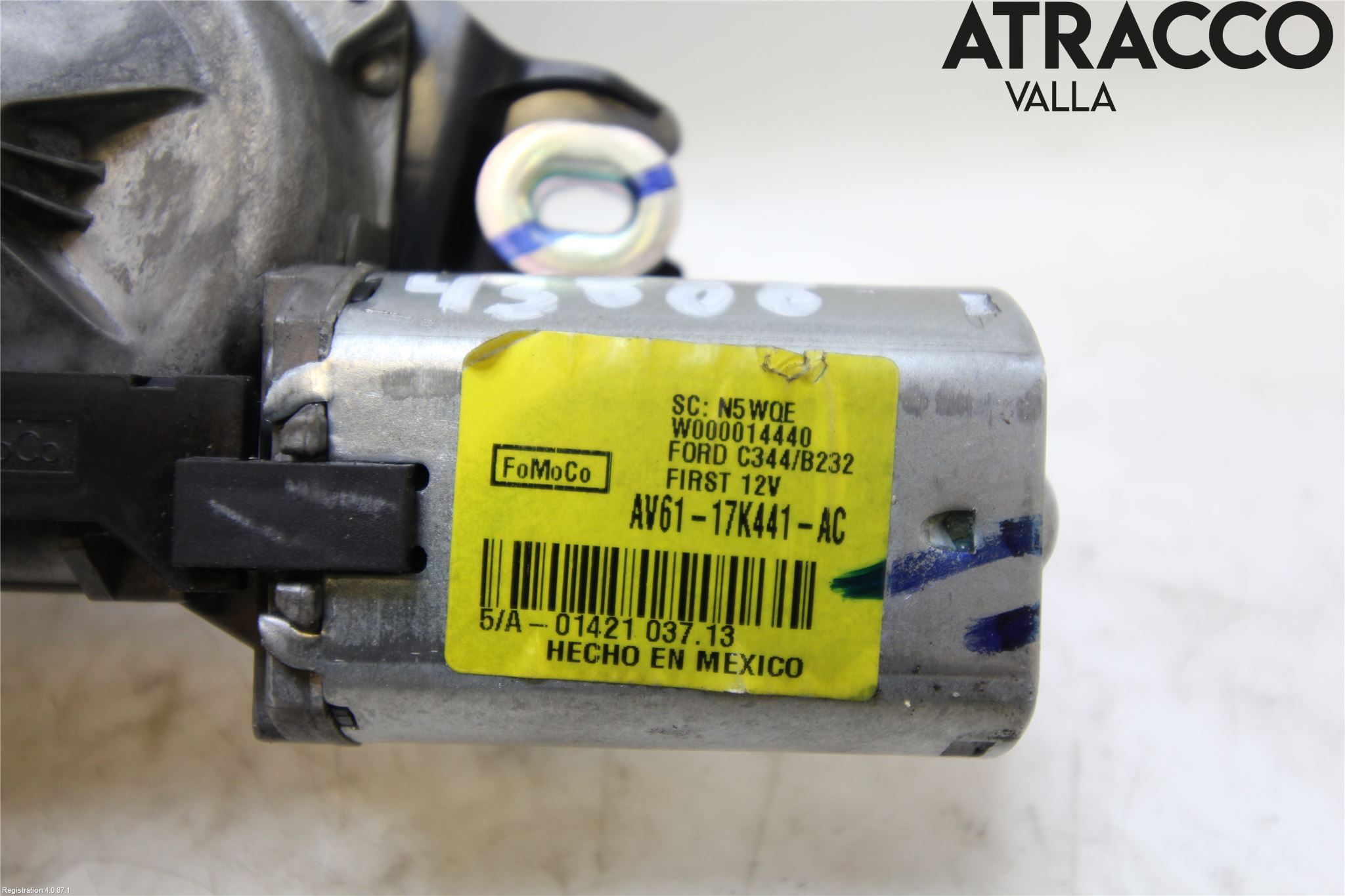 Ford B-MAX 12-17 Torkarmotor Baklucka