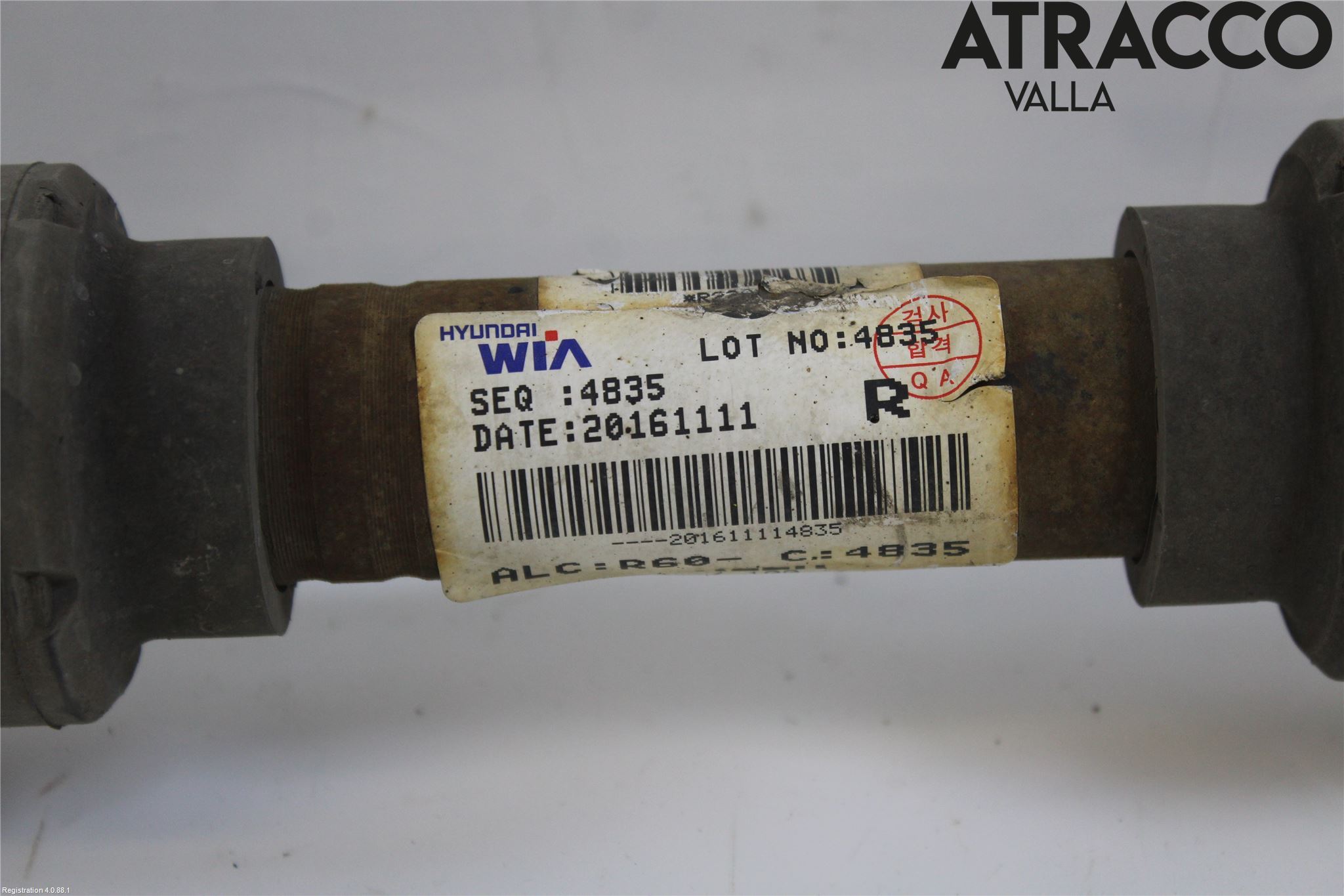 Kia CARENS III 13-19 Drivaxel Fram Höger