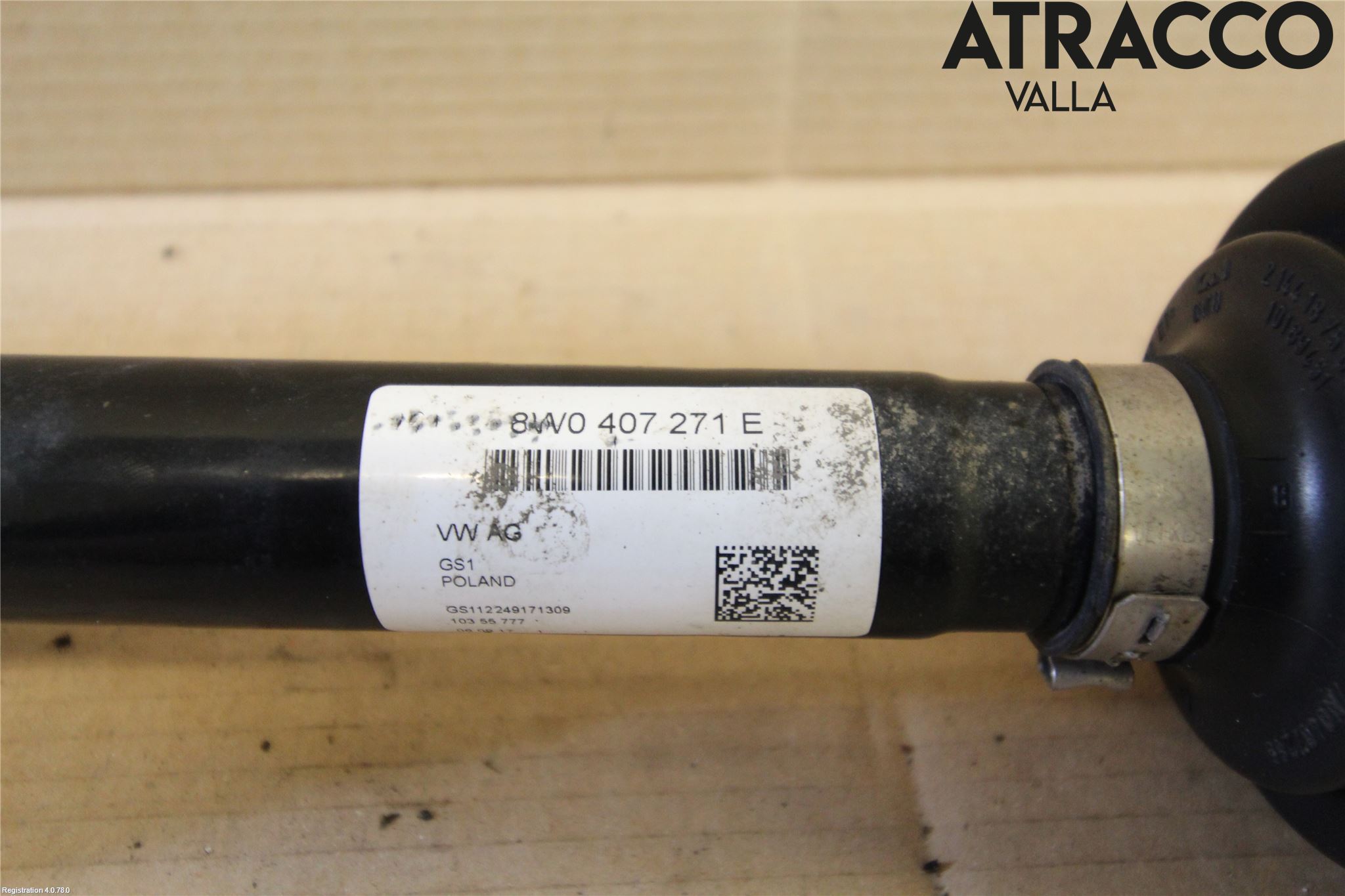 Audi A4/S4 B9 16-19 Drivaxel Fram Höger