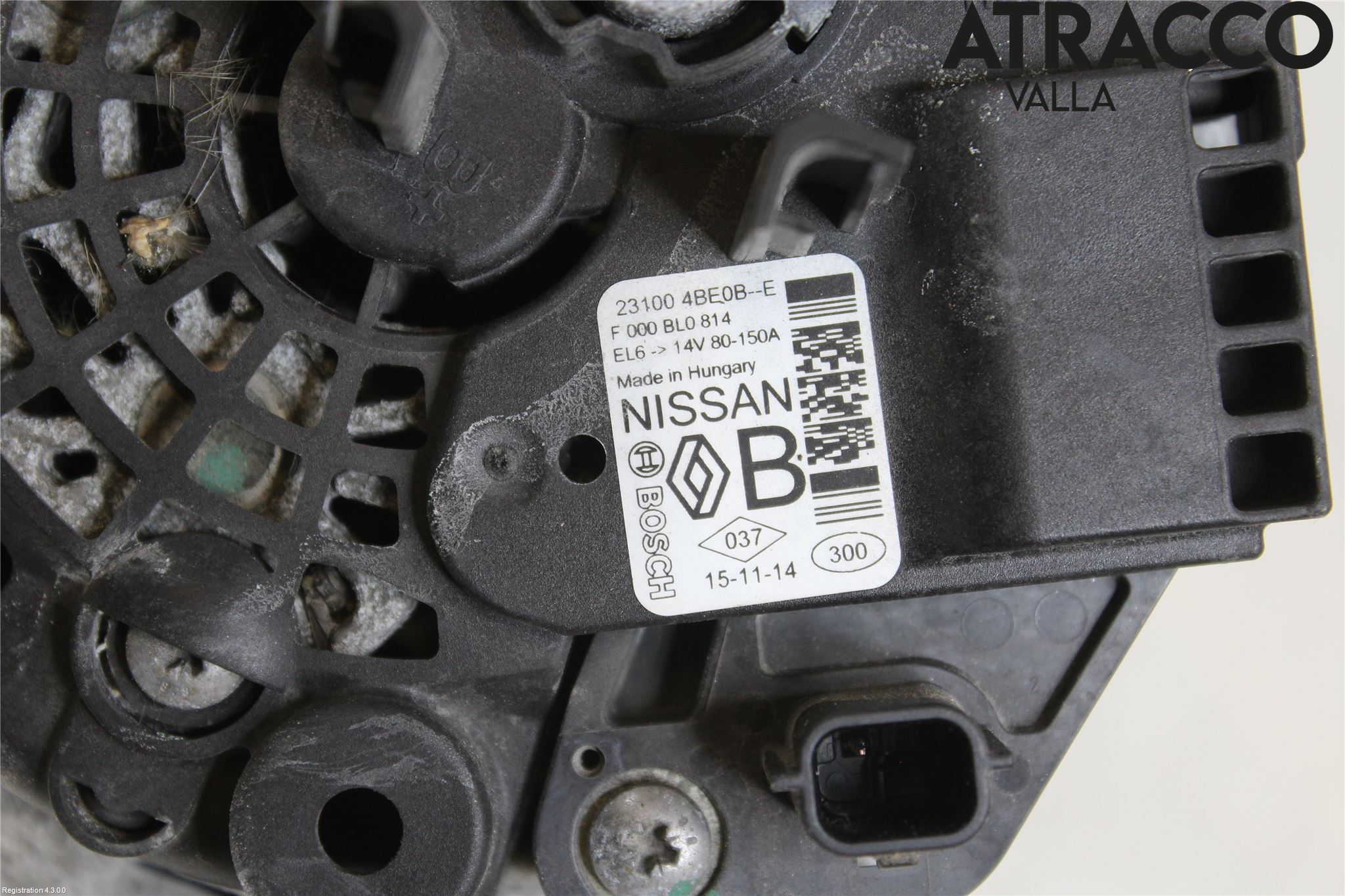 Nissan QASHQAI 14-17 Generator