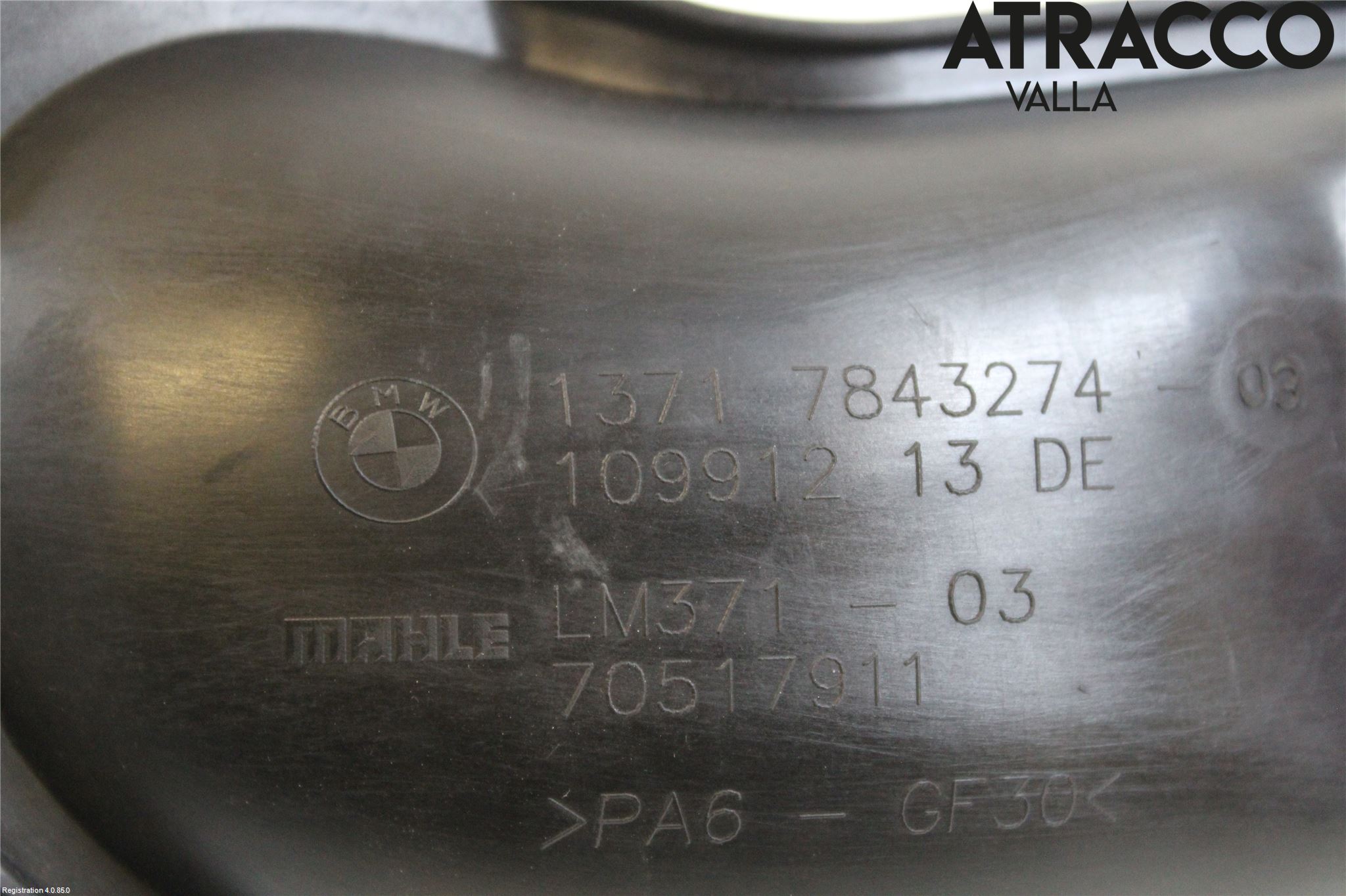 BMW 5 F10/F11/F18 09-17 Grenrör Insug
