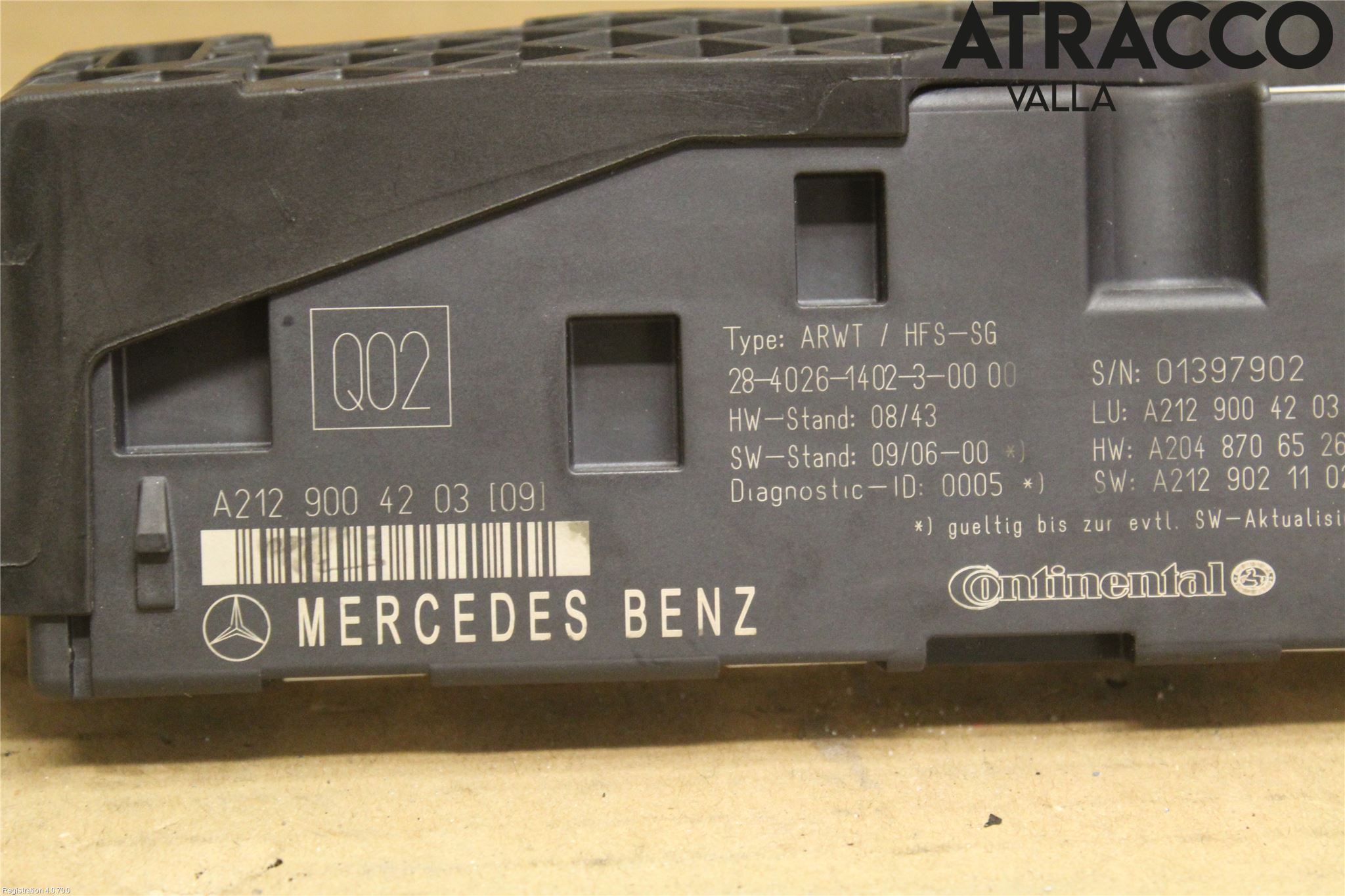 Mercedes-Benz MB C-KLASS (W204) 07-15 Styrenhet Baklucka