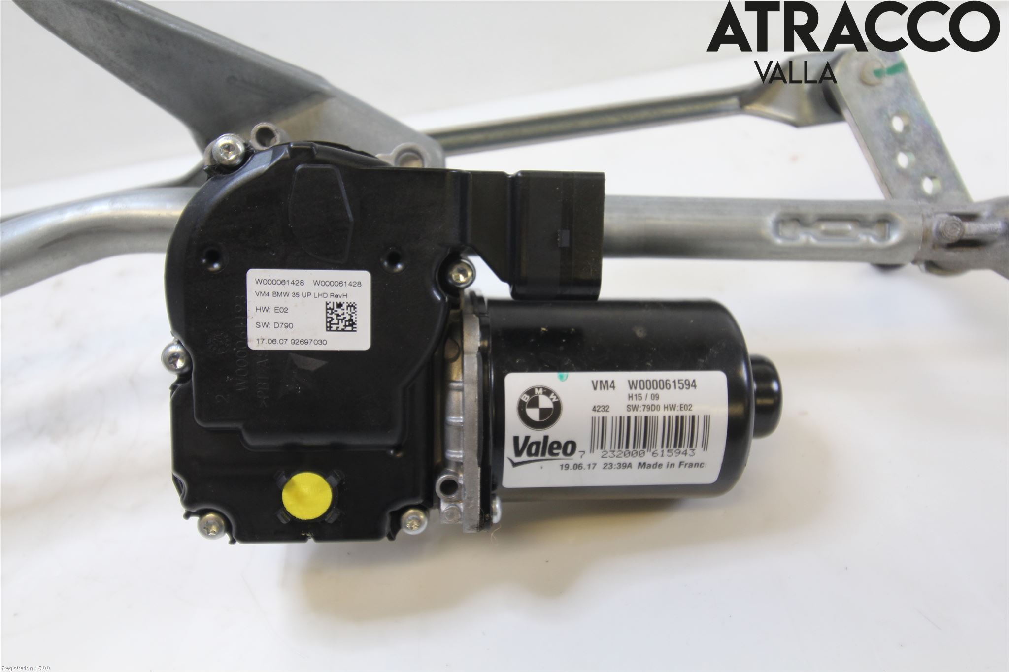 BMW 5 G30/G31/F90 17-23 Torkarmekanism Vindruta