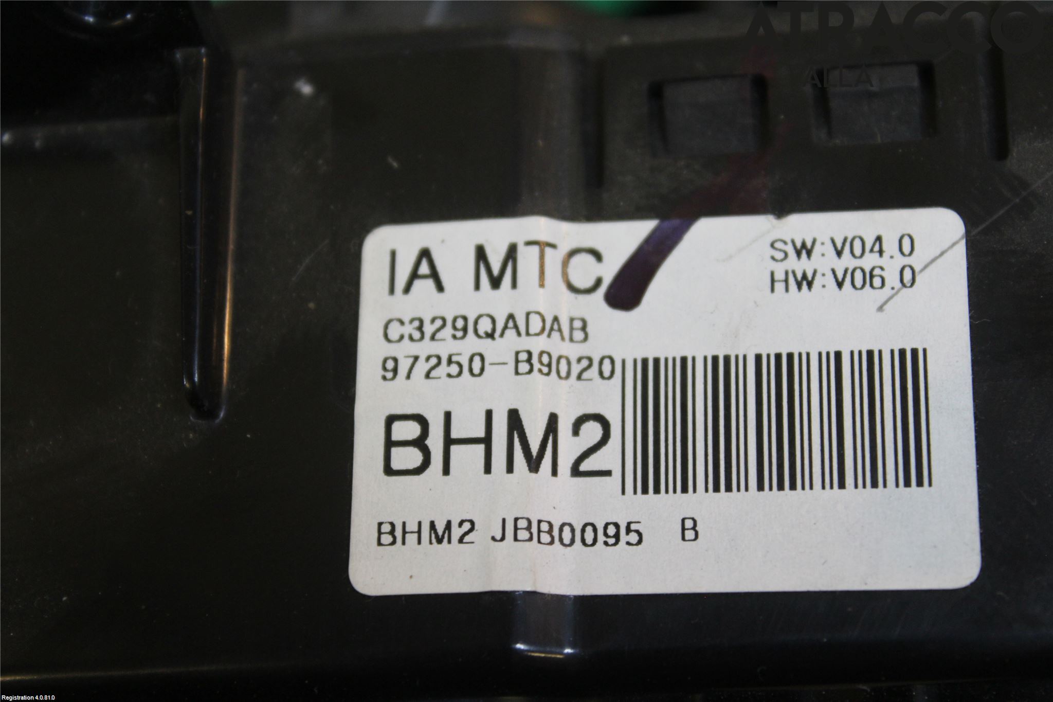 Hyundai i10 BA 14-16 Ac Styrenhet Ac Manöveren