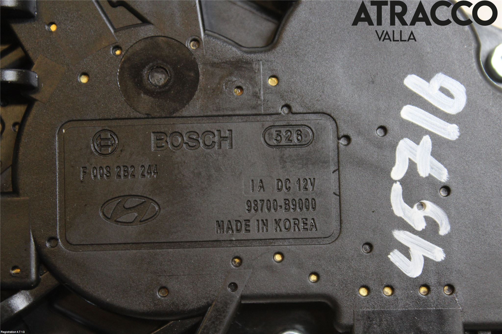 Hyundai i10 BA 14-16 Torkarmotor Baklucka