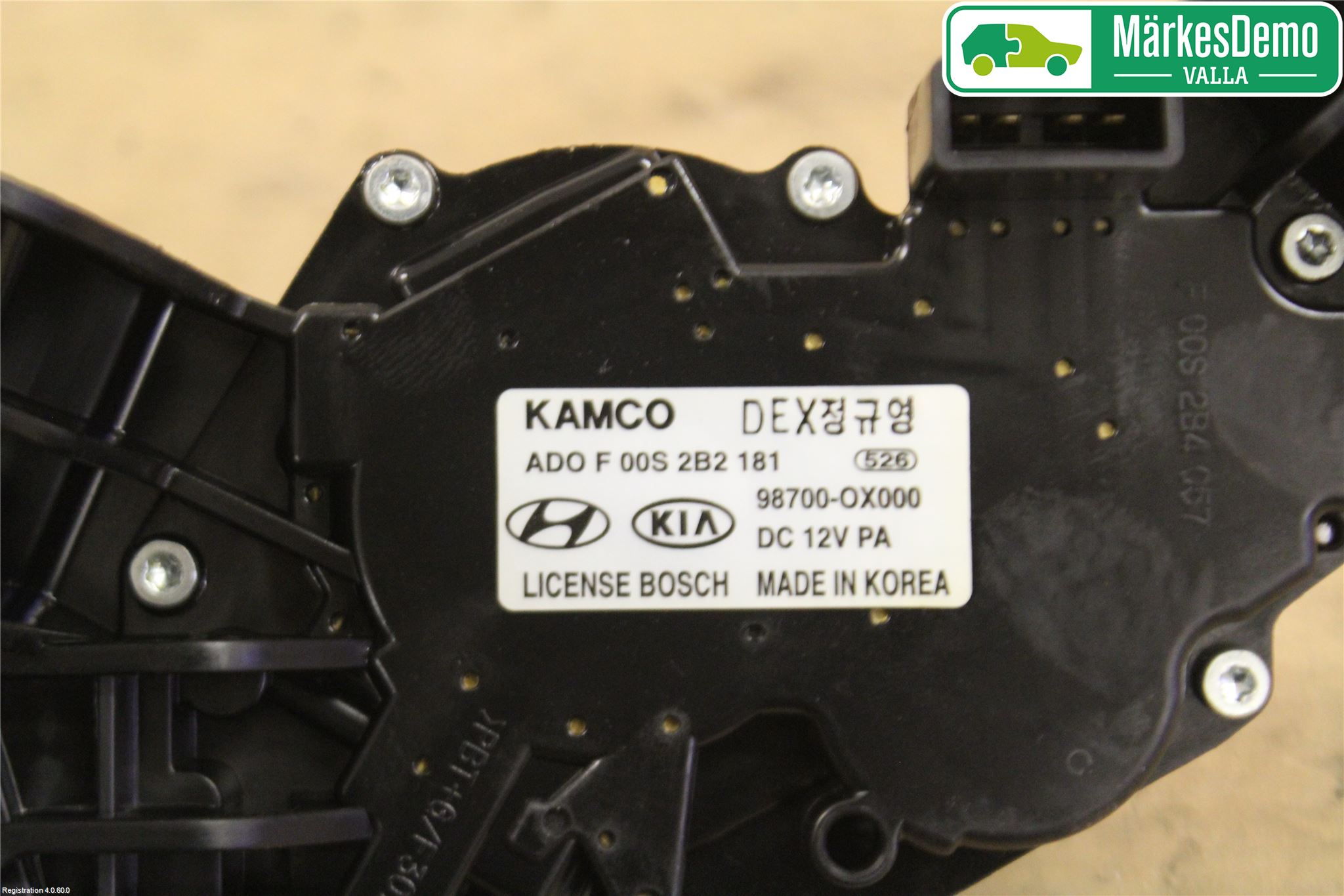 Hyundai i10 PA 08-13 Torkarmotor Baklucka