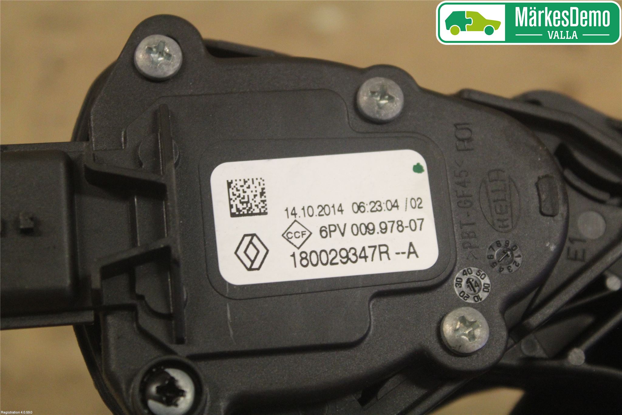 Renault CAPTUR 13-19 Gaspedal