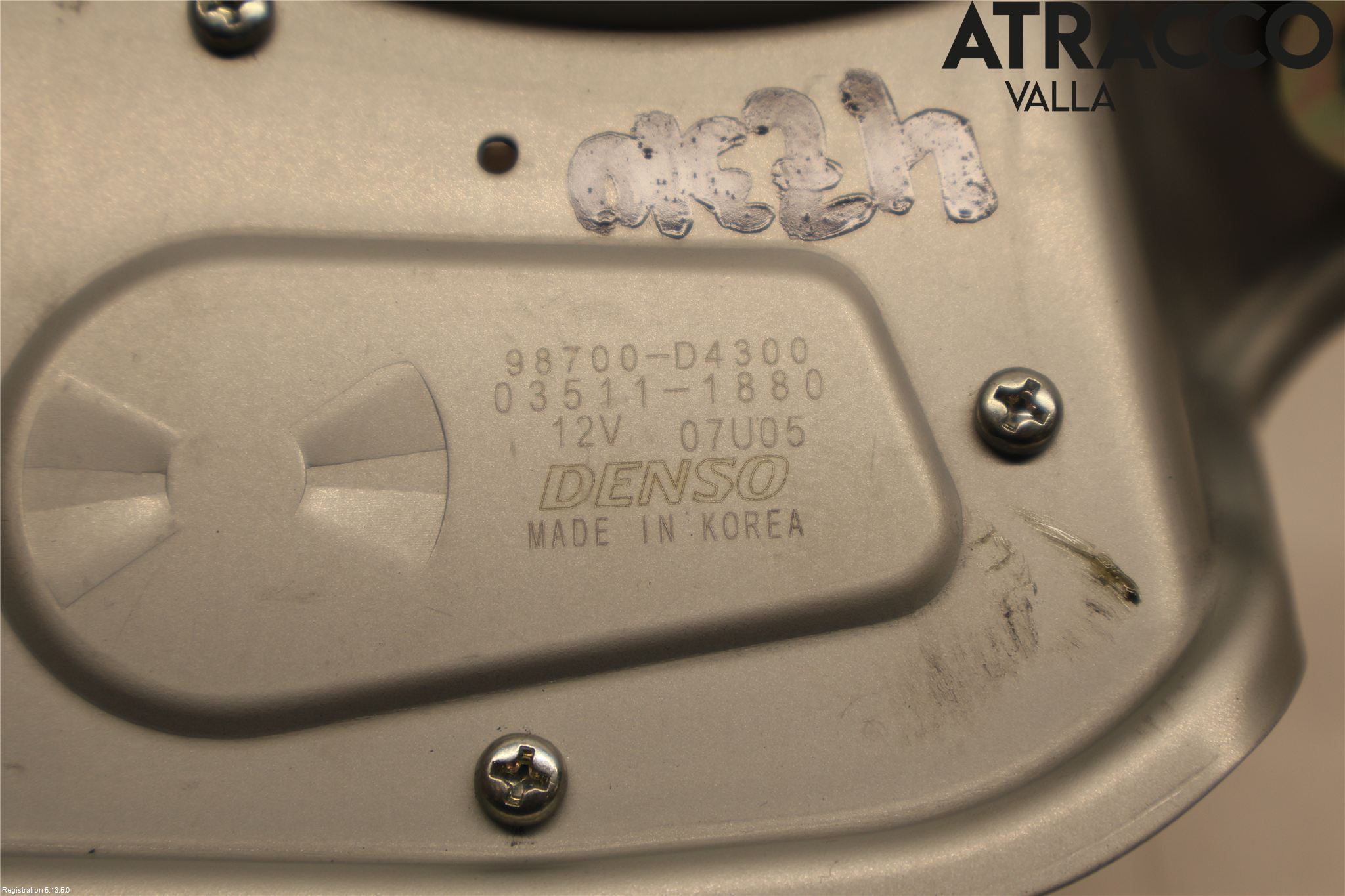 Kia OPTIMA 16-20 Torkarmotor Baklucka