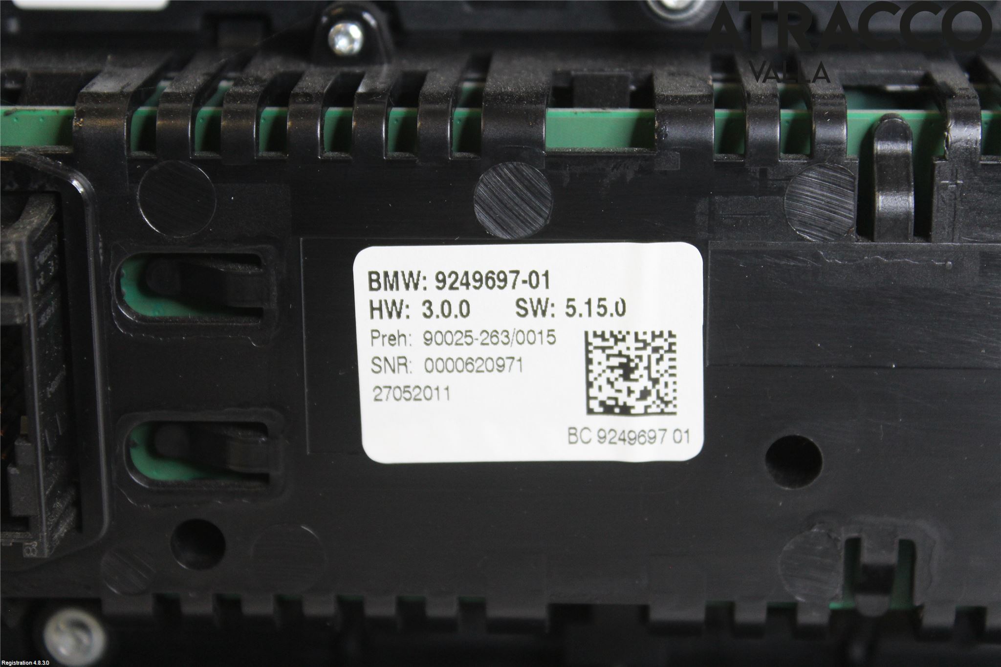 BMW 5 F10/F11/F18 09-17 Ac Styrenhet Ac Manöveren