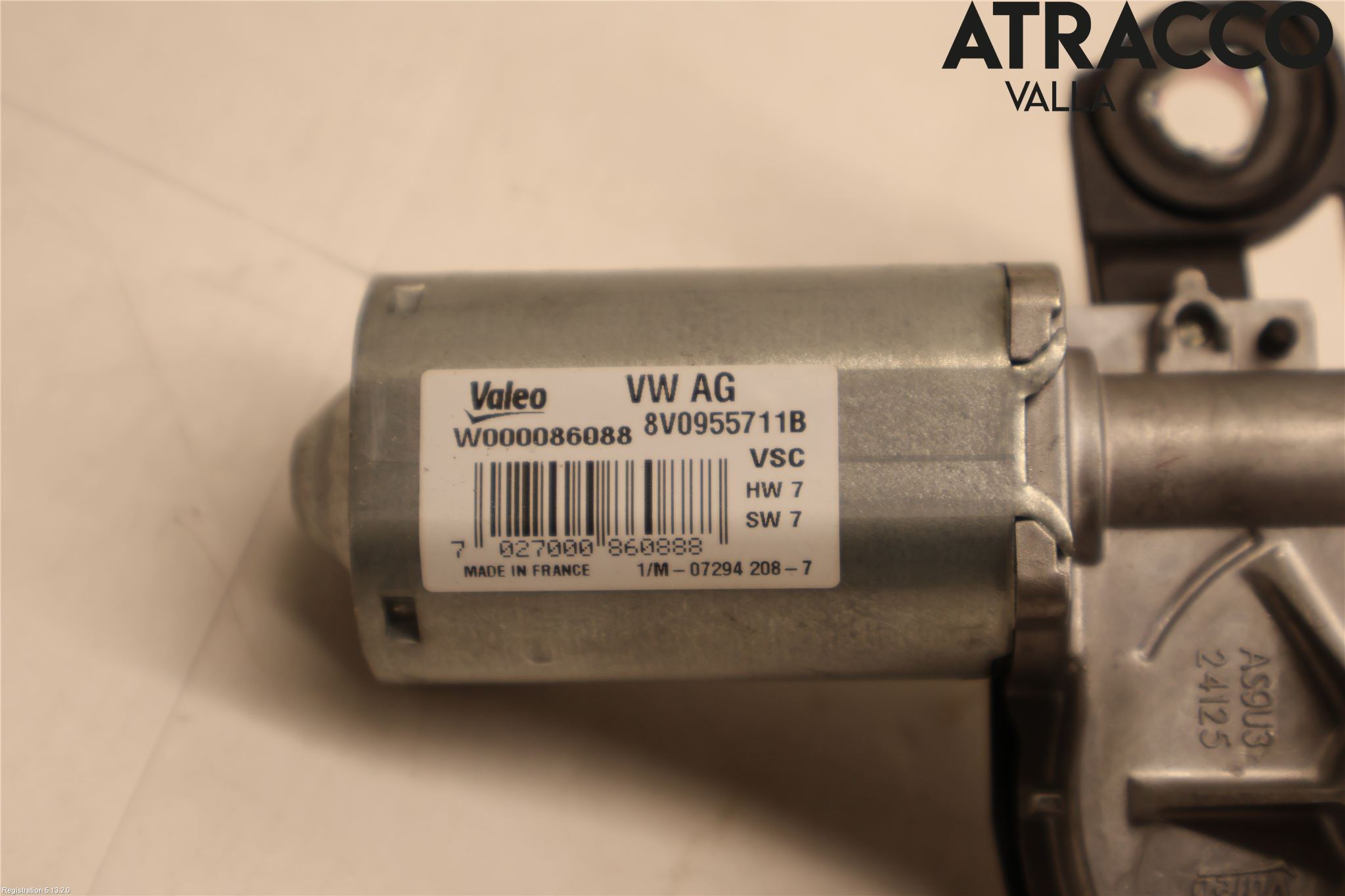 Audi Q2/SQ2 17- Torkarmotor Baklucka