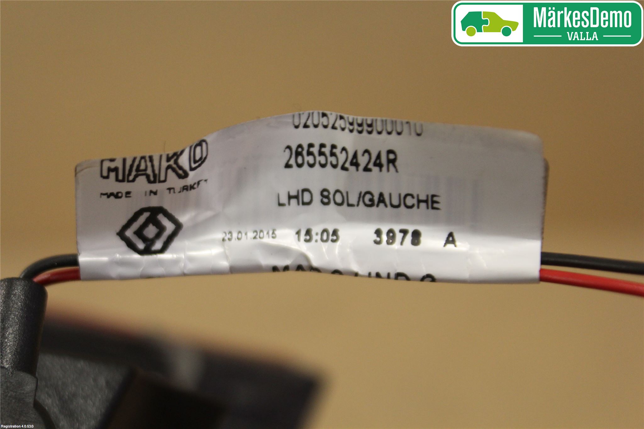 Renault CLIO IV 12-16 Bakljus Lucka Vä