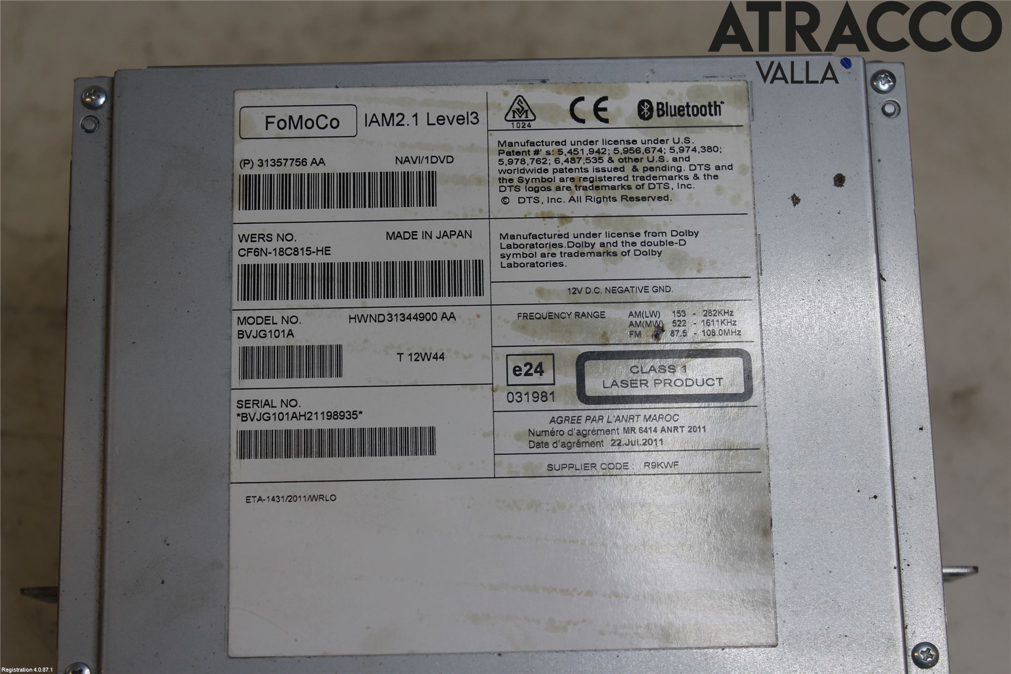Landrover LAND ROVER RANGE ROVER EVOQUE (L538) 11-18 Cd Radio - Multimediapanel