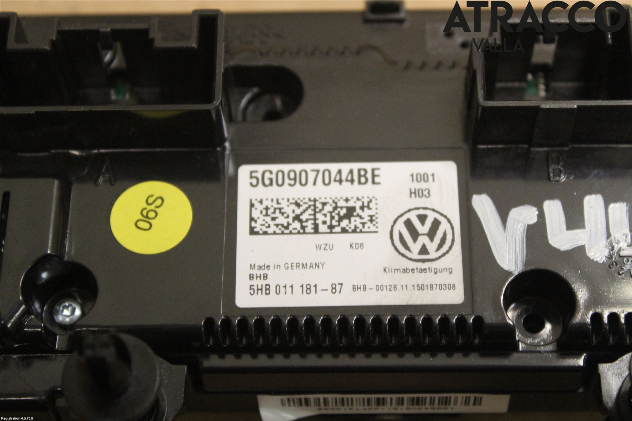 Volkswagen VW GOLF / E-GOLF VII 13-20 Ac Styrenhet Ac Manöveren