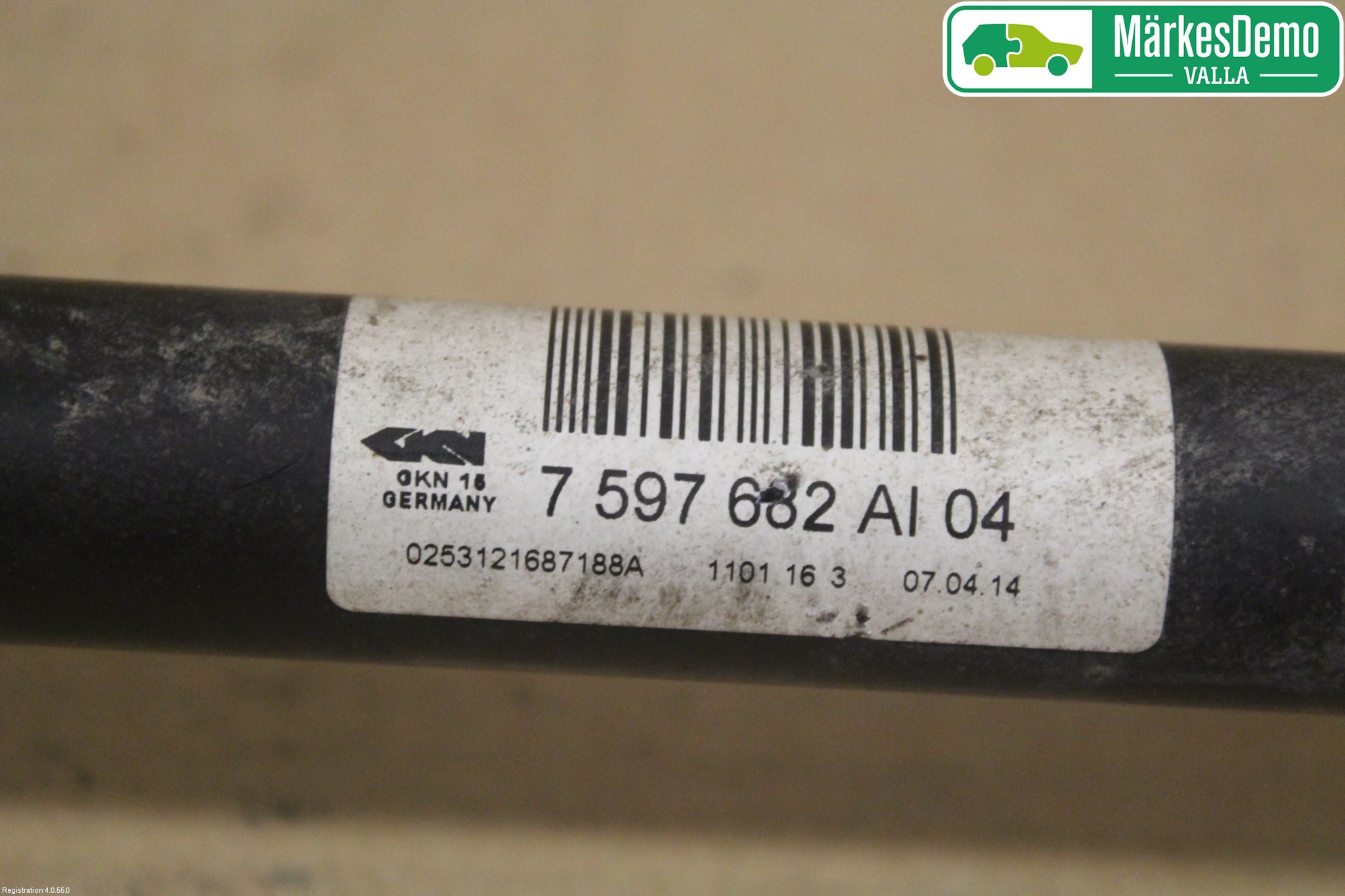 BMW 3 GT F34 13-19 Drivaxel Bak Höger