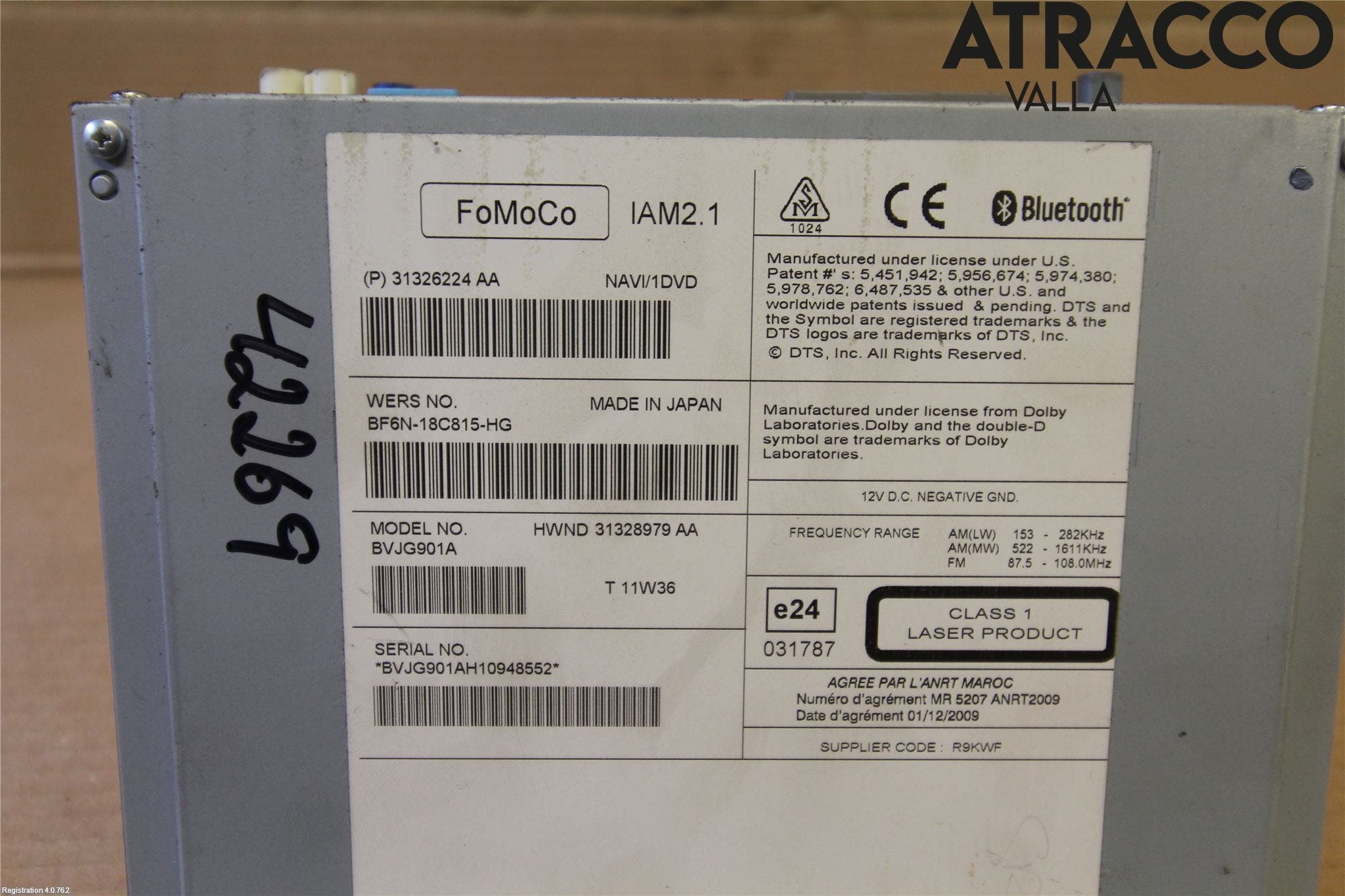 Landrover LAND ROVER RANGE ROVER EVOQUE (L538) 11-18 Cd Radio - Multimediapanel