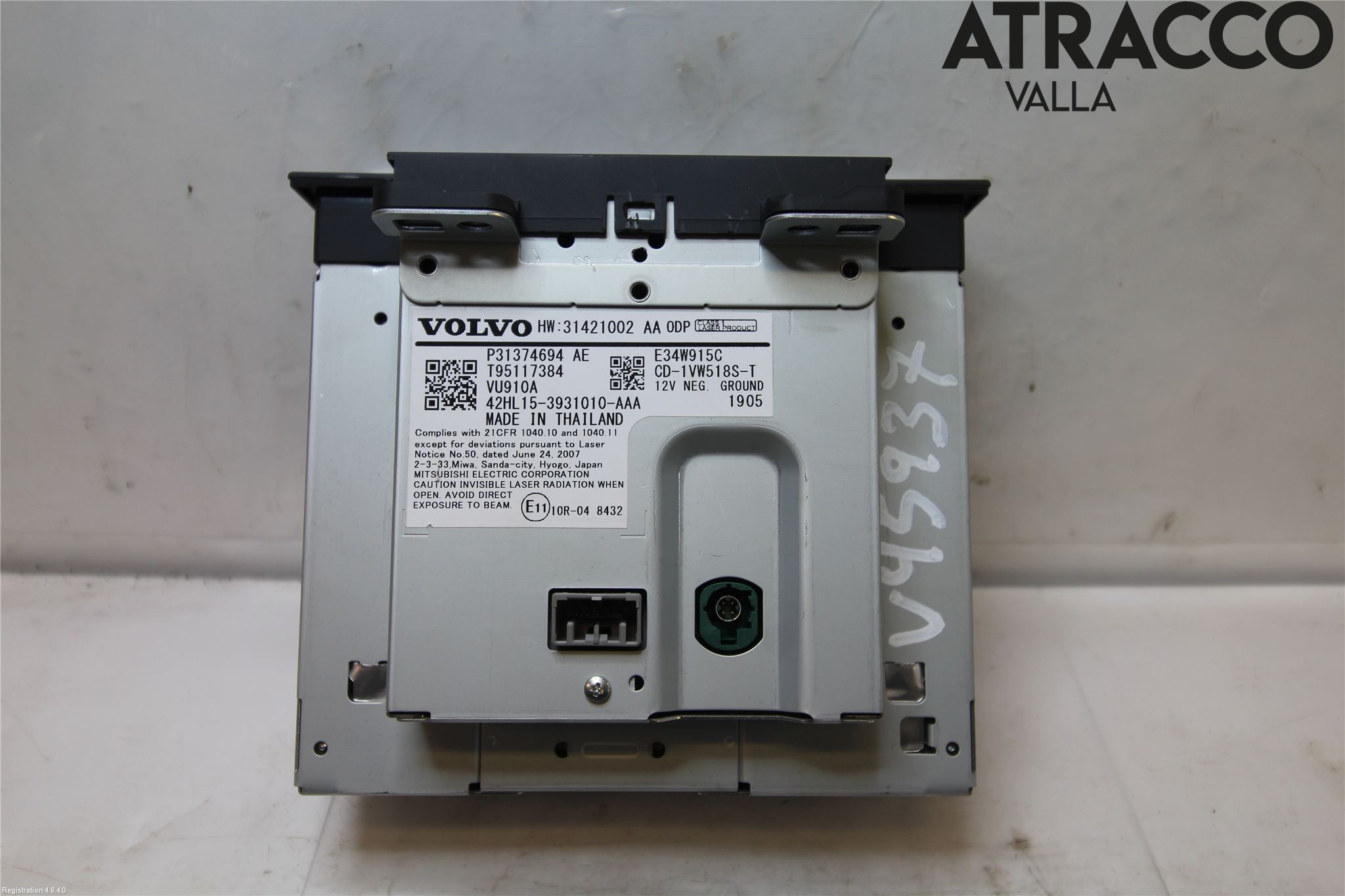 Volvo XC60 18- Cd Radio - Multimediapanel