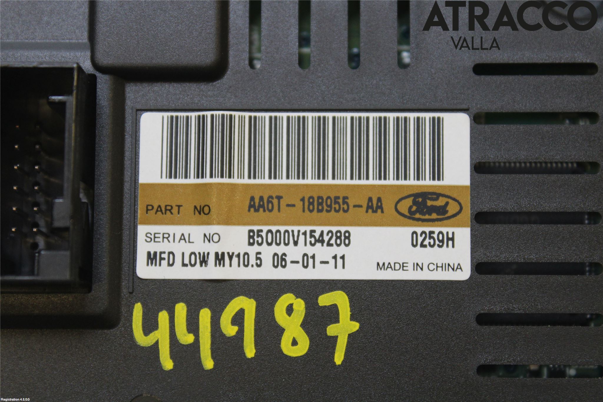 Ford FIESTA 09-12 Multifunktionsdisplay