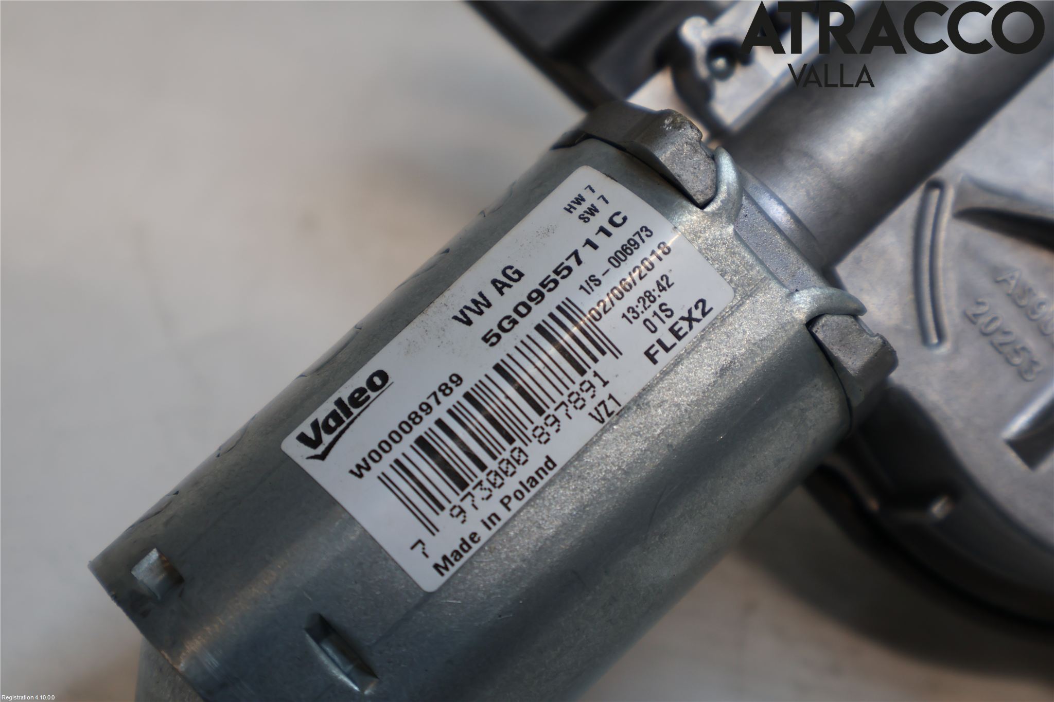 Volkswagen VW GOLF / E-GOLF VII 13-20 Torkarmotor Baklucka