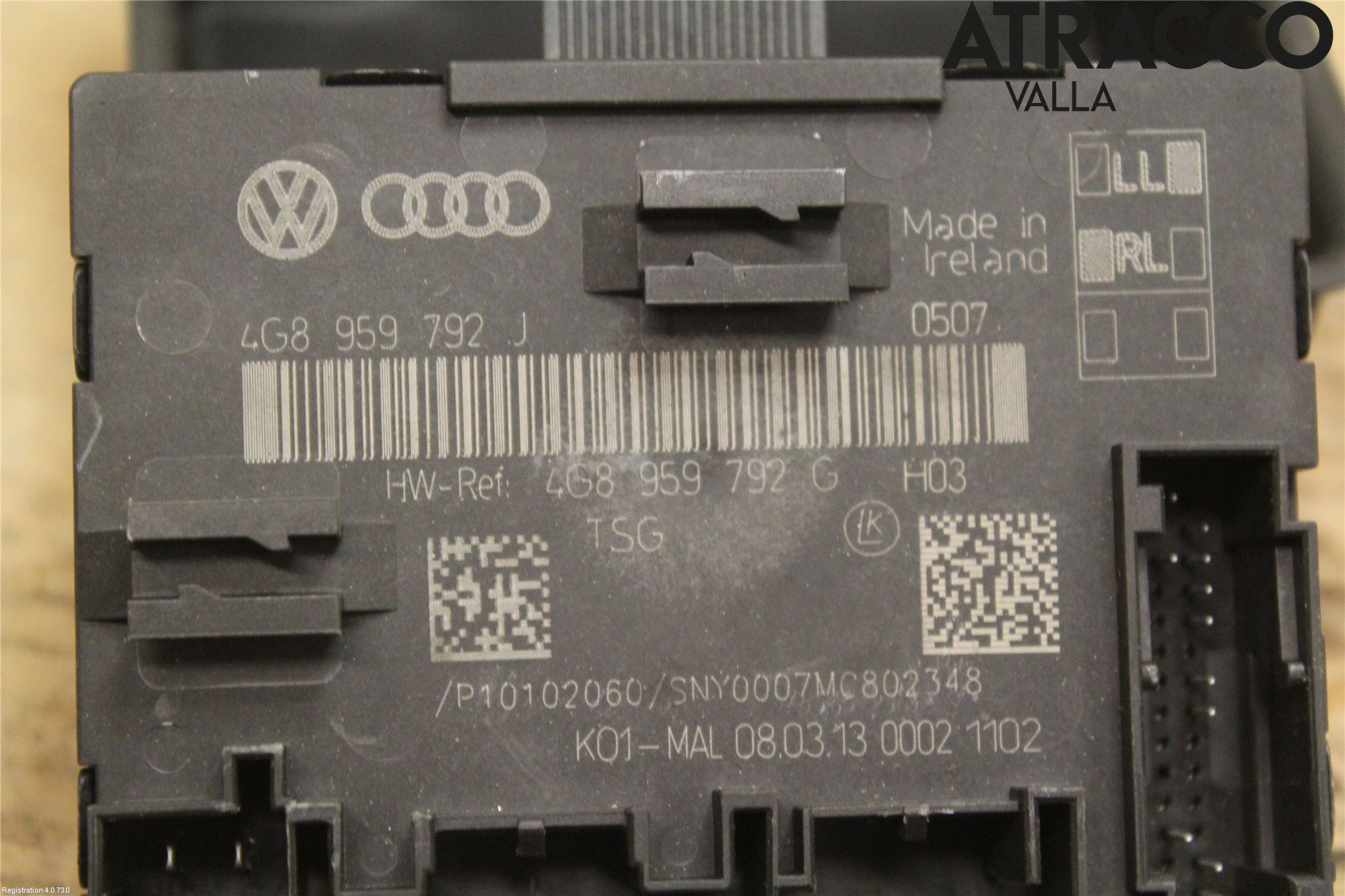 Audi A6/S6 4G 11-18 Styrenhet Dörr