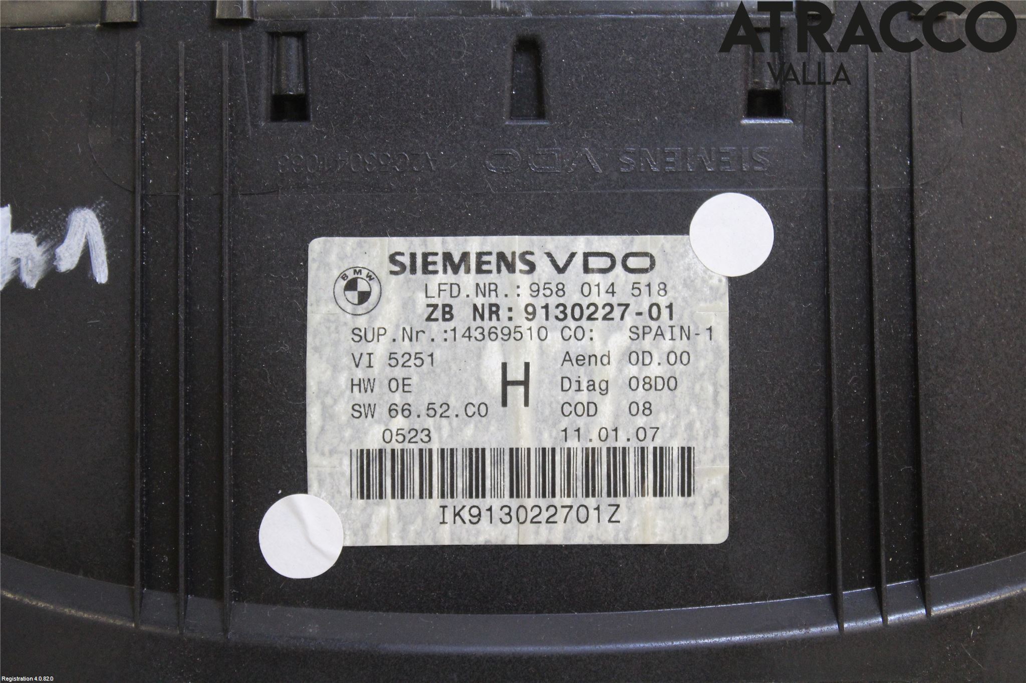 BMW 3 E90/91 SED/TOU 05-12 Instrument Komb