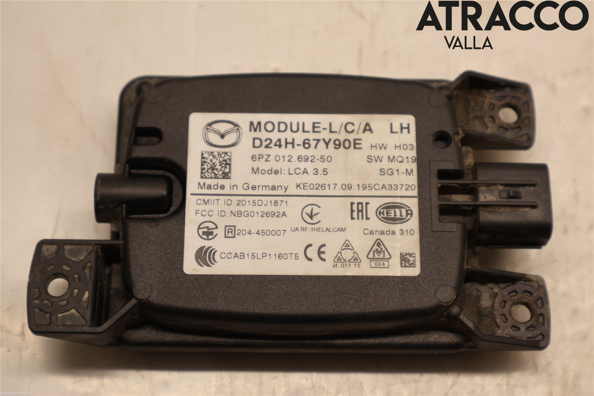 Mazda CX-3 Sensor Aktivt Kollisionsskydd