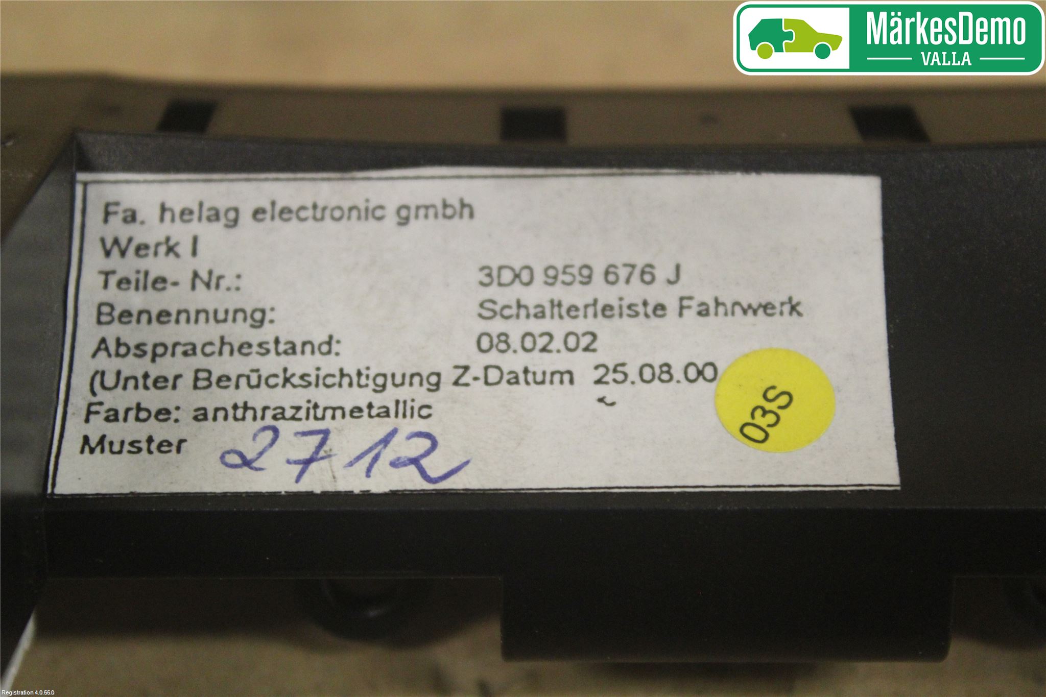 Volkswagen VW PHAETON Strömställare Multifunktion