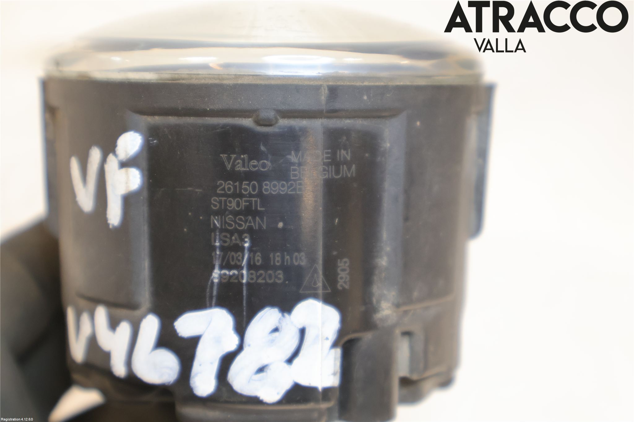 Nissan QASHQAI 14-17 Dimljus-Varselljus Fram