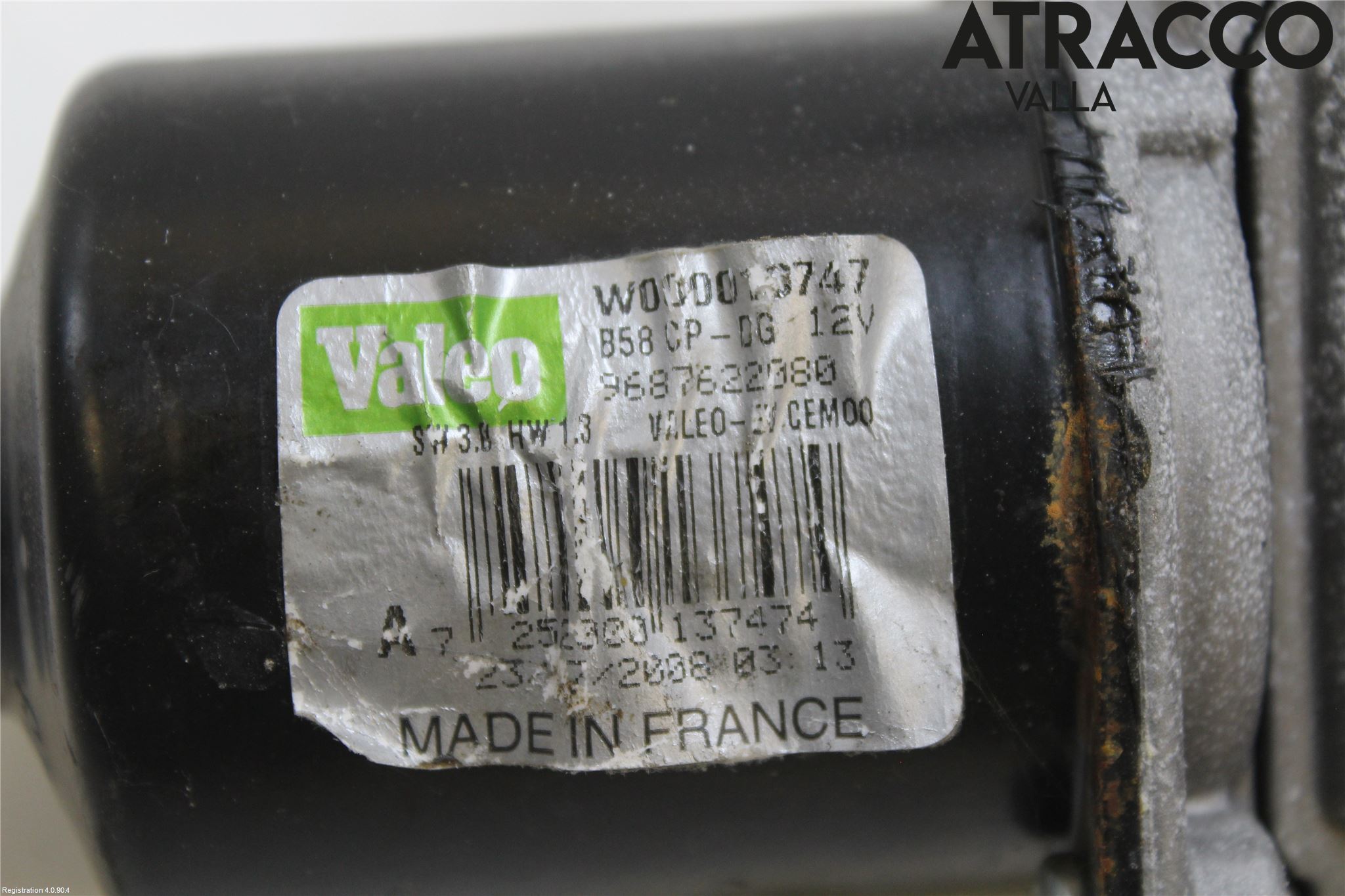 Citroen C4 PICASSO 06-13 Torkarmotor Vindruta
