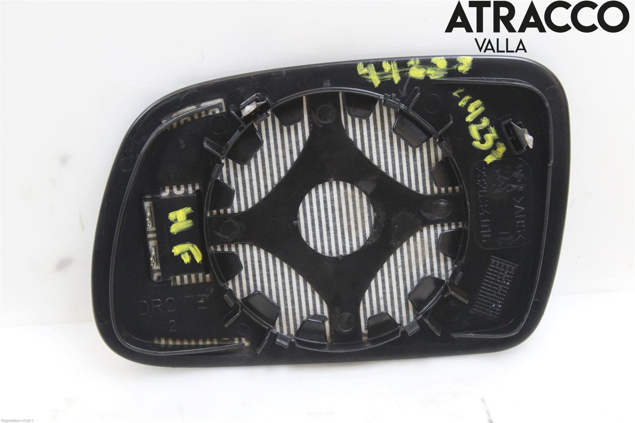 Peugeot 407 Spegelglas Hö