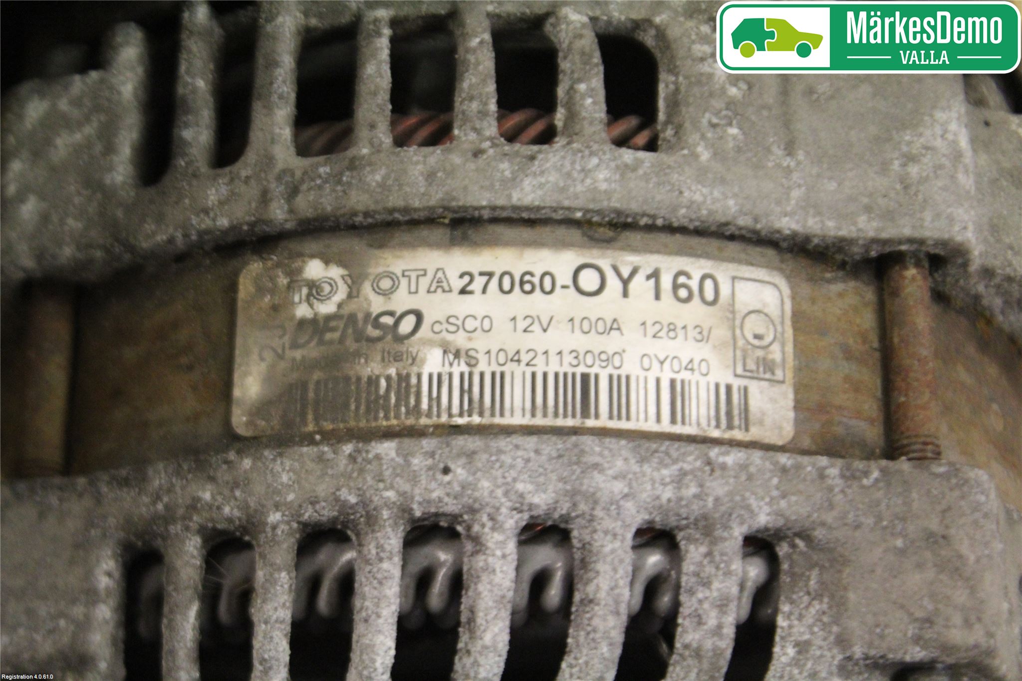 Toyota YARIS XP130 12-14 Generator