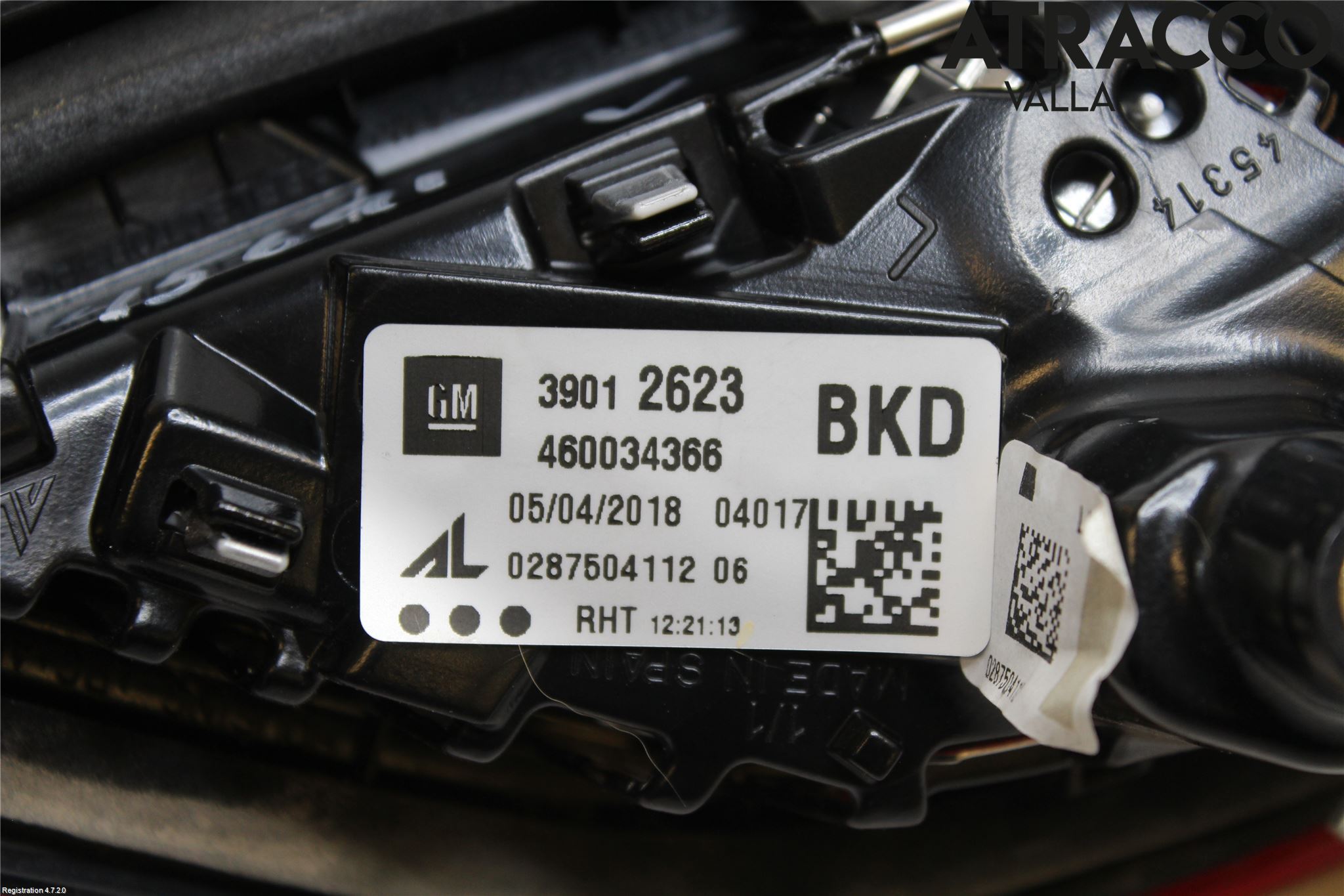 Opel CORSA E 15-19 Bakljus Lucka Vä