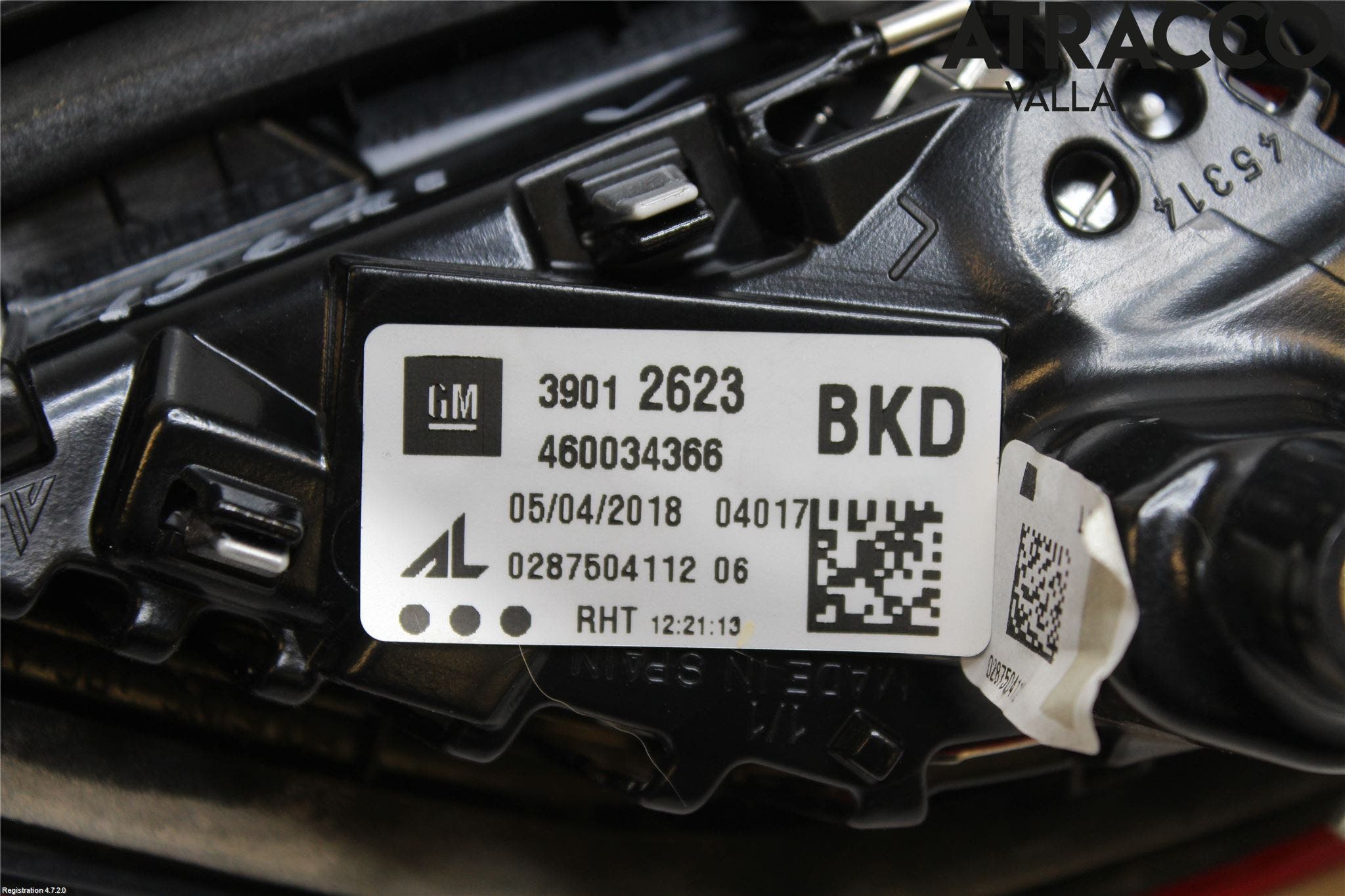 Opel CORSA E 15-19 Bakljus Lucka Vä