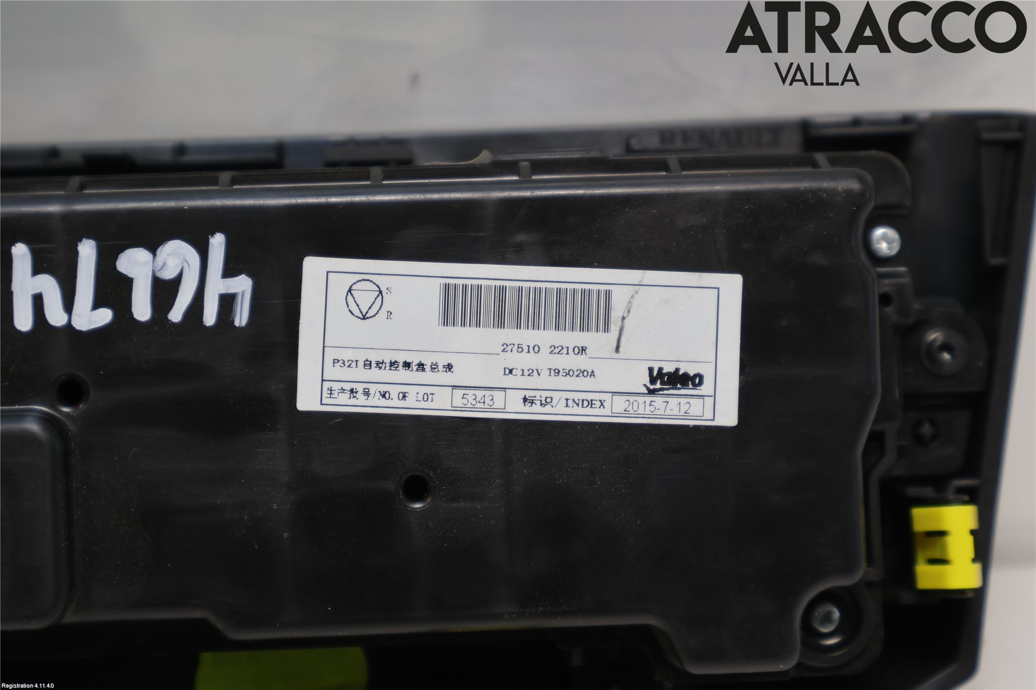 Renault KADJAR 15- Ac Styrenhet Ac Manöveren