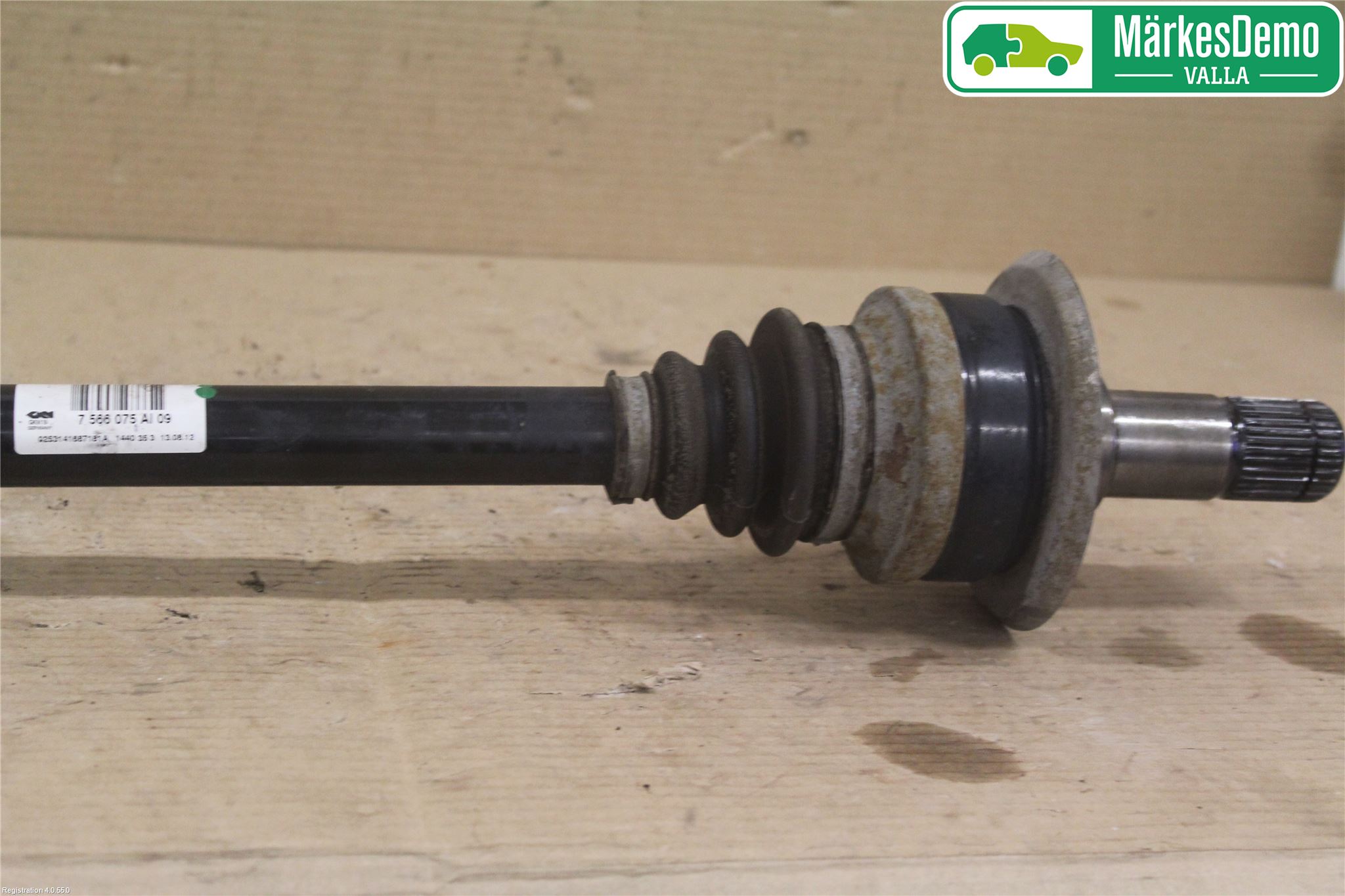 BMW 5 GT F07 09-17 Drivaxel Bak Vänster