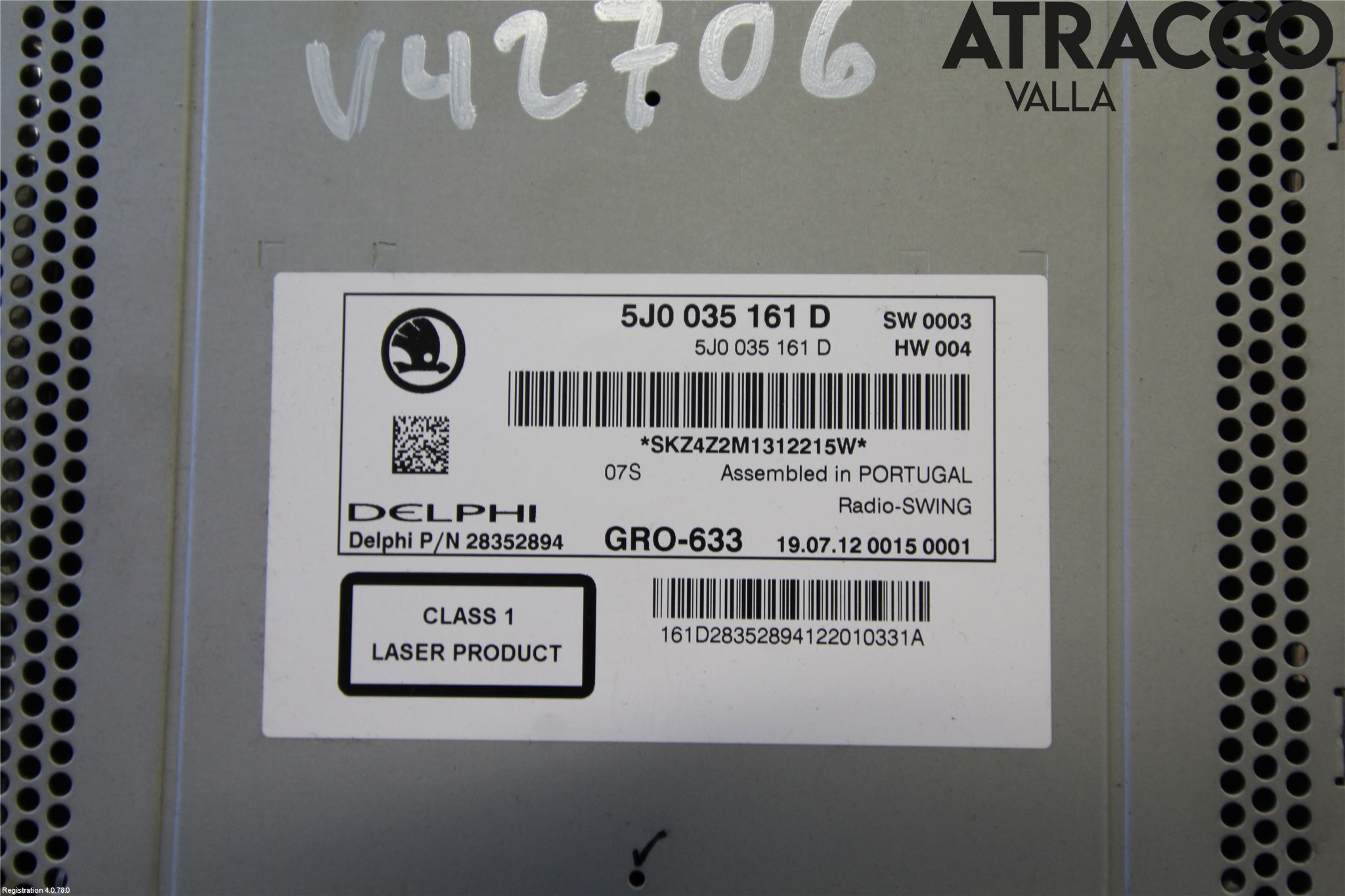 Skoda FABIA 07-14 Cd Radio - Multimediapanel