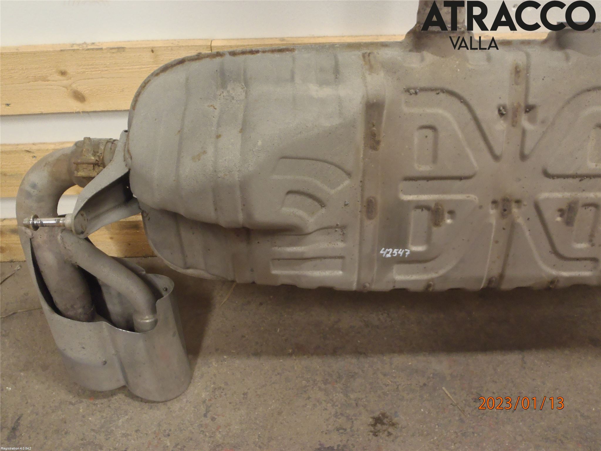 Porsche CAYENNE 03- Avgas Bakre Dämpare