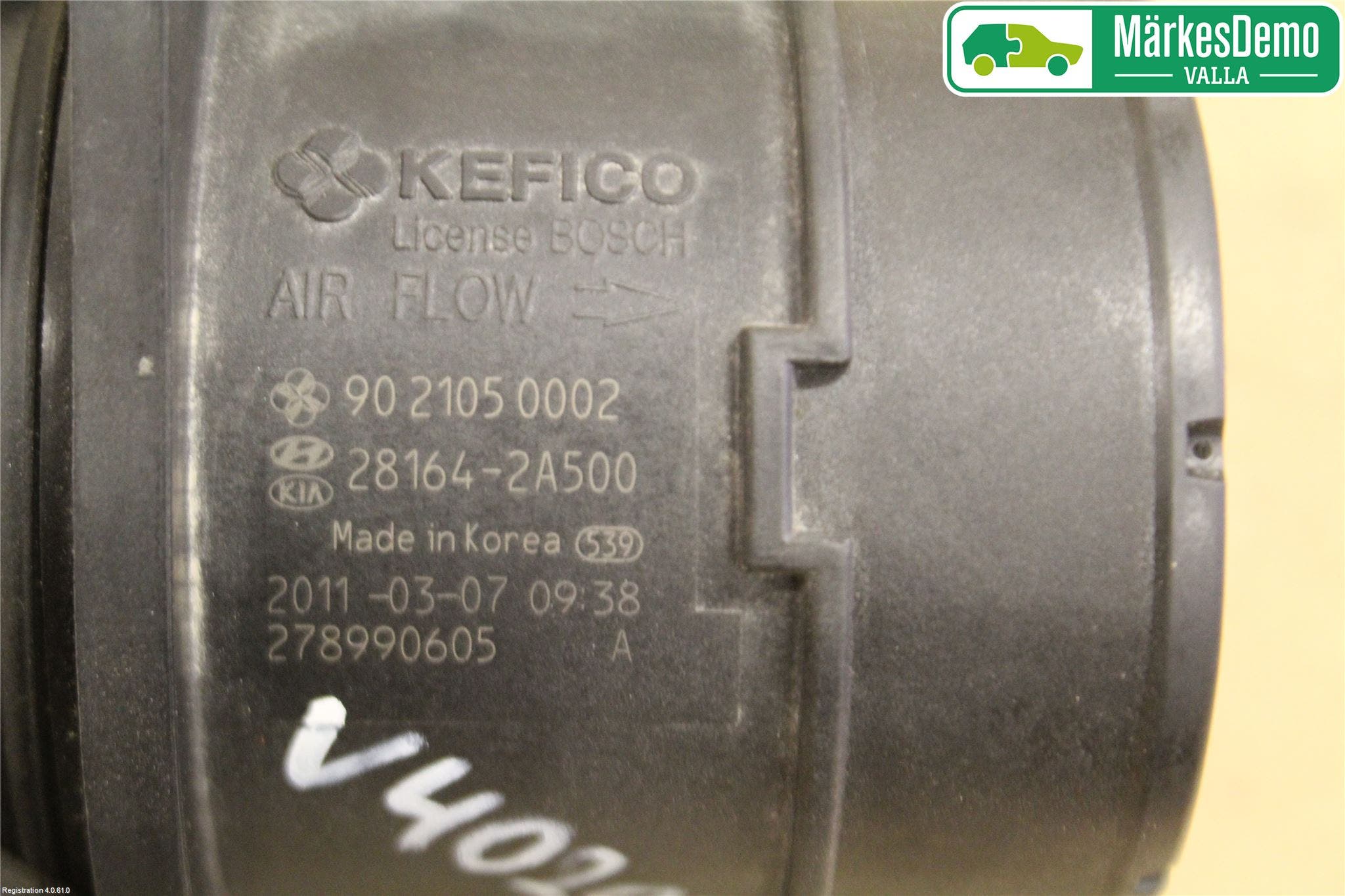 Hyundai i30 FD 07-12 Injluftmassamätare