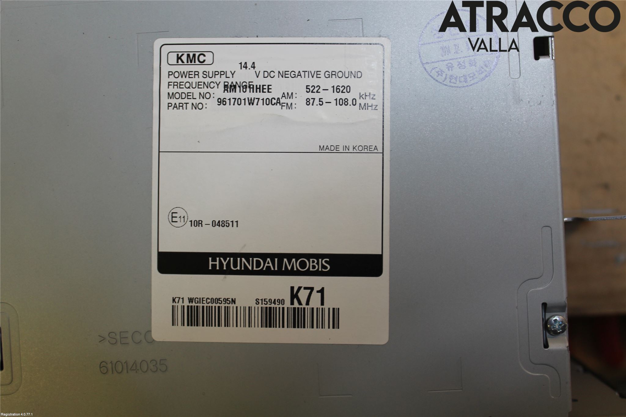 Kia RIO 12-16 Cd Radio - Multimediapanel