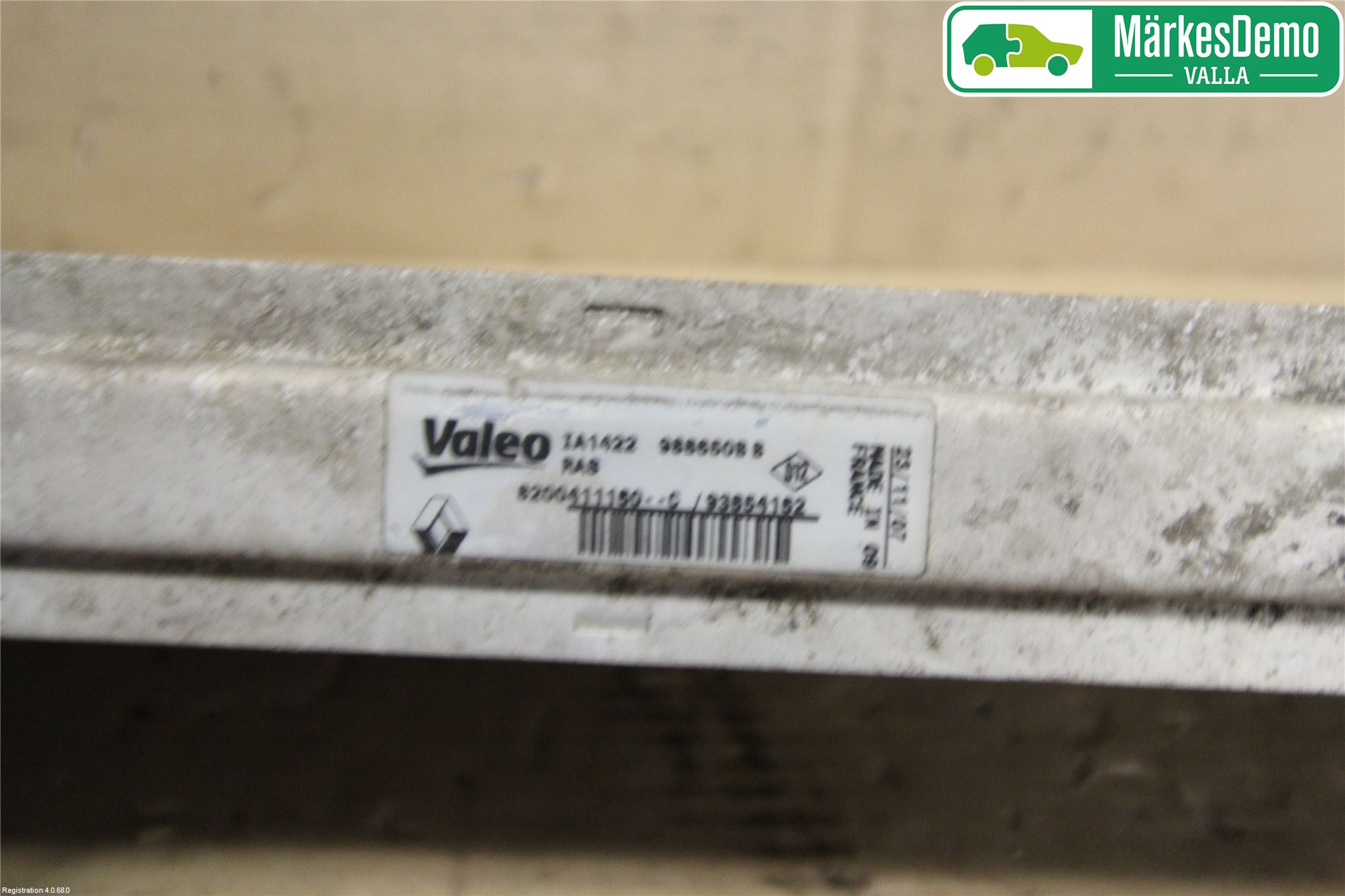 Opel VIVARO 01-14 Laddluft-Intercooler Kyl