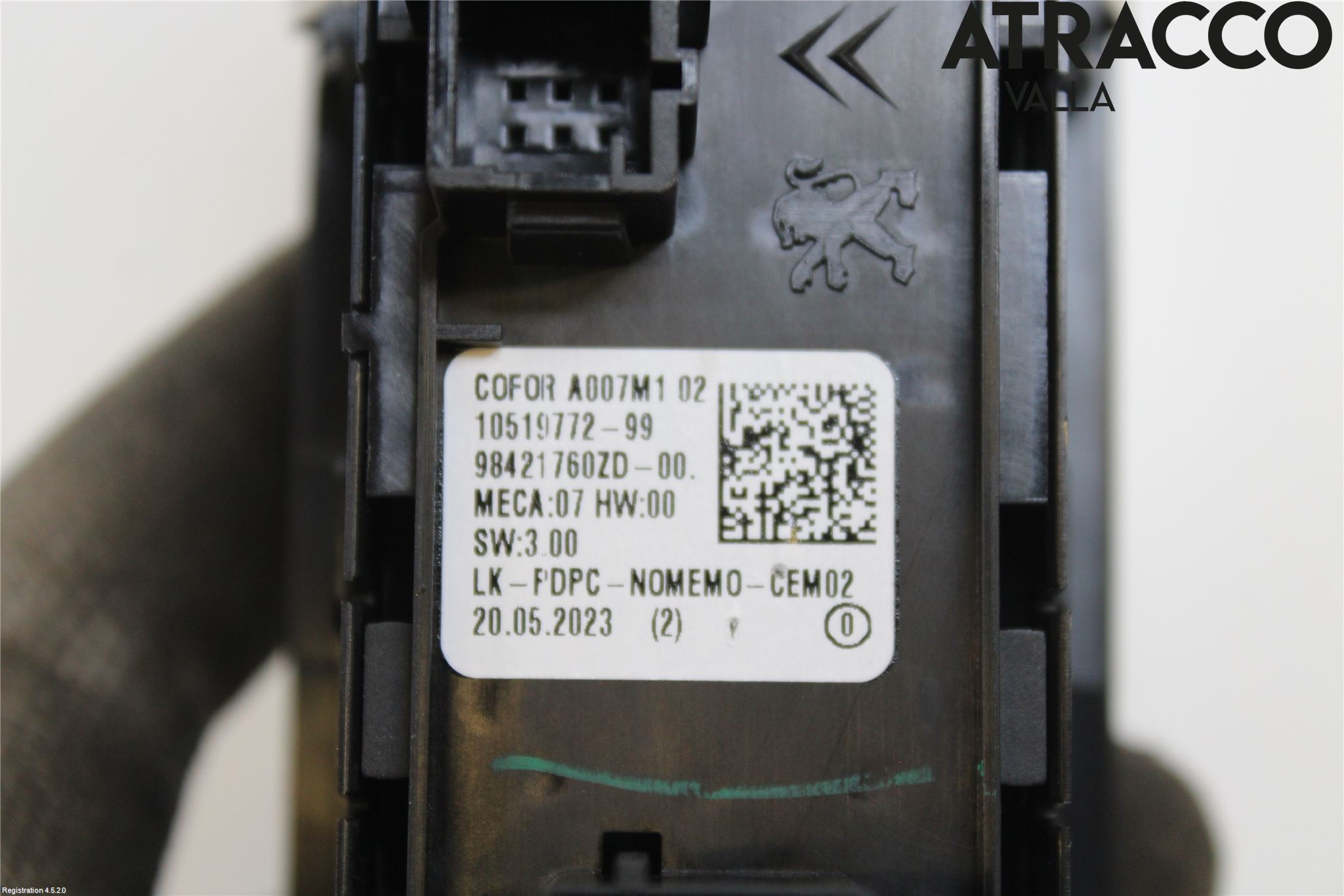 Peugeot 2008/E-2008 20- Strömställare Elhiss