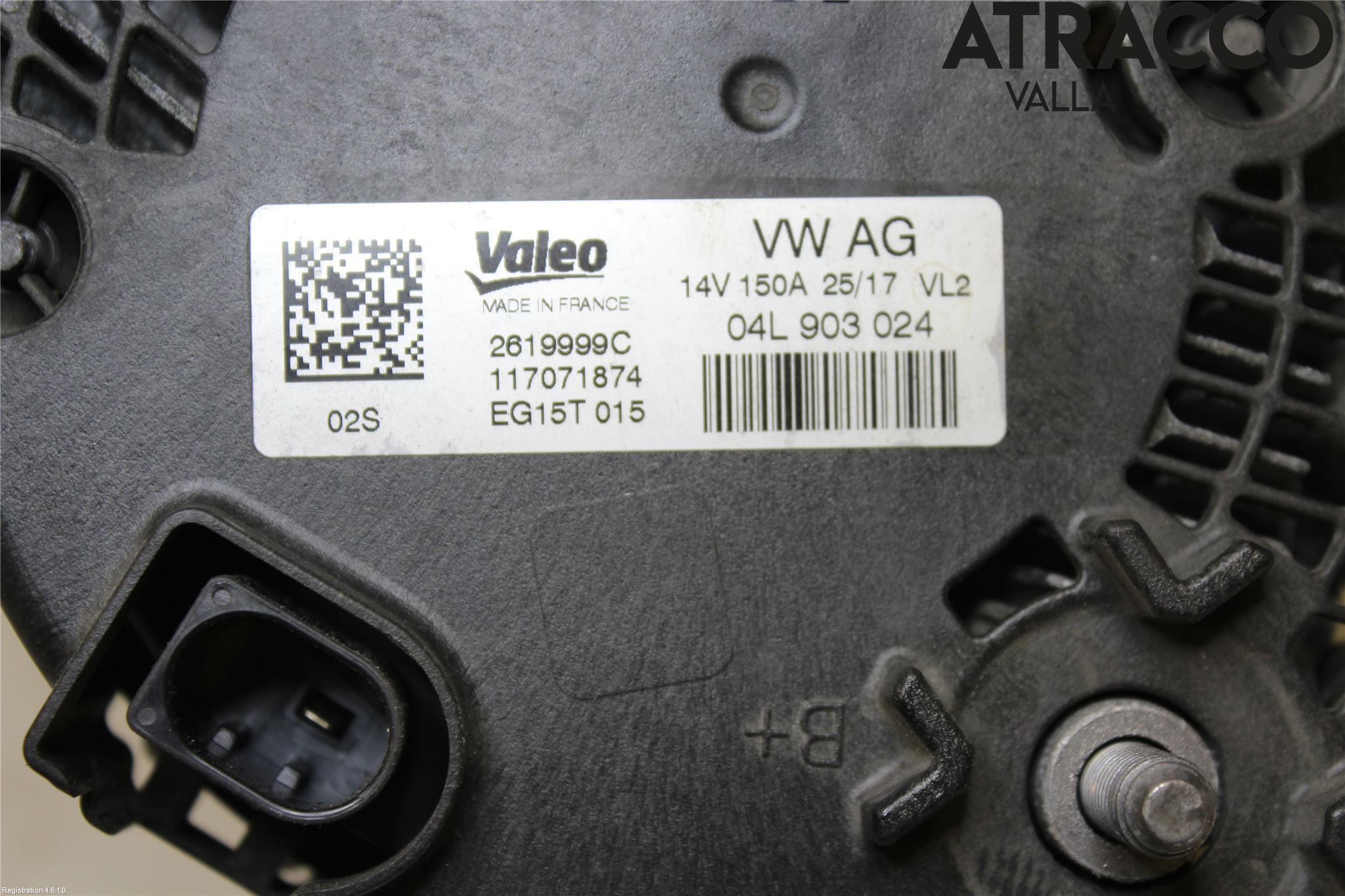 Audi A4/S4 B9 16-19 Generator