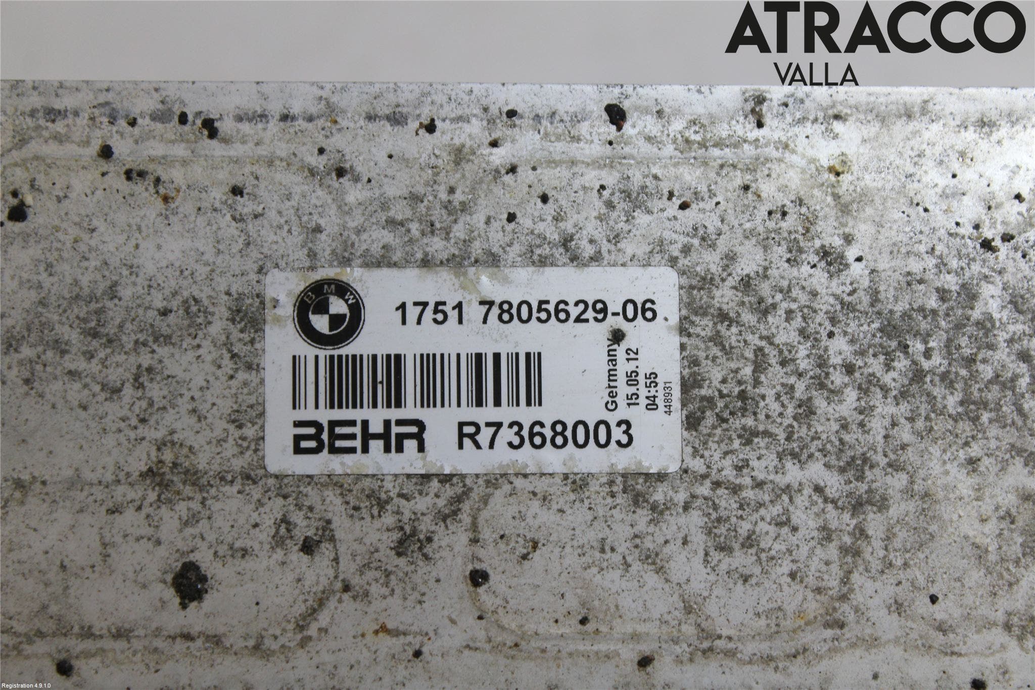 BMW 5 F10/F11/F18 09-17 Laddluft-Intercooler Kyl